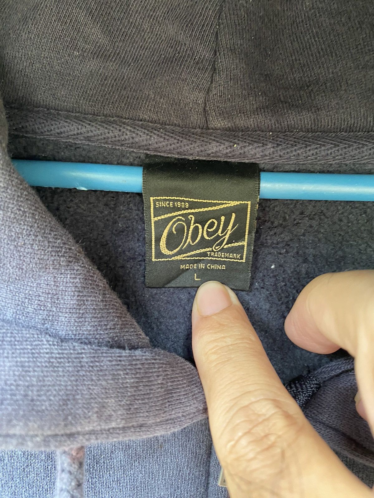 Obey Distressed Thrashed Obey Propaganda Zipper Hoodie Size US L / EU 52-54 / 3 - 4 Thumbnail
