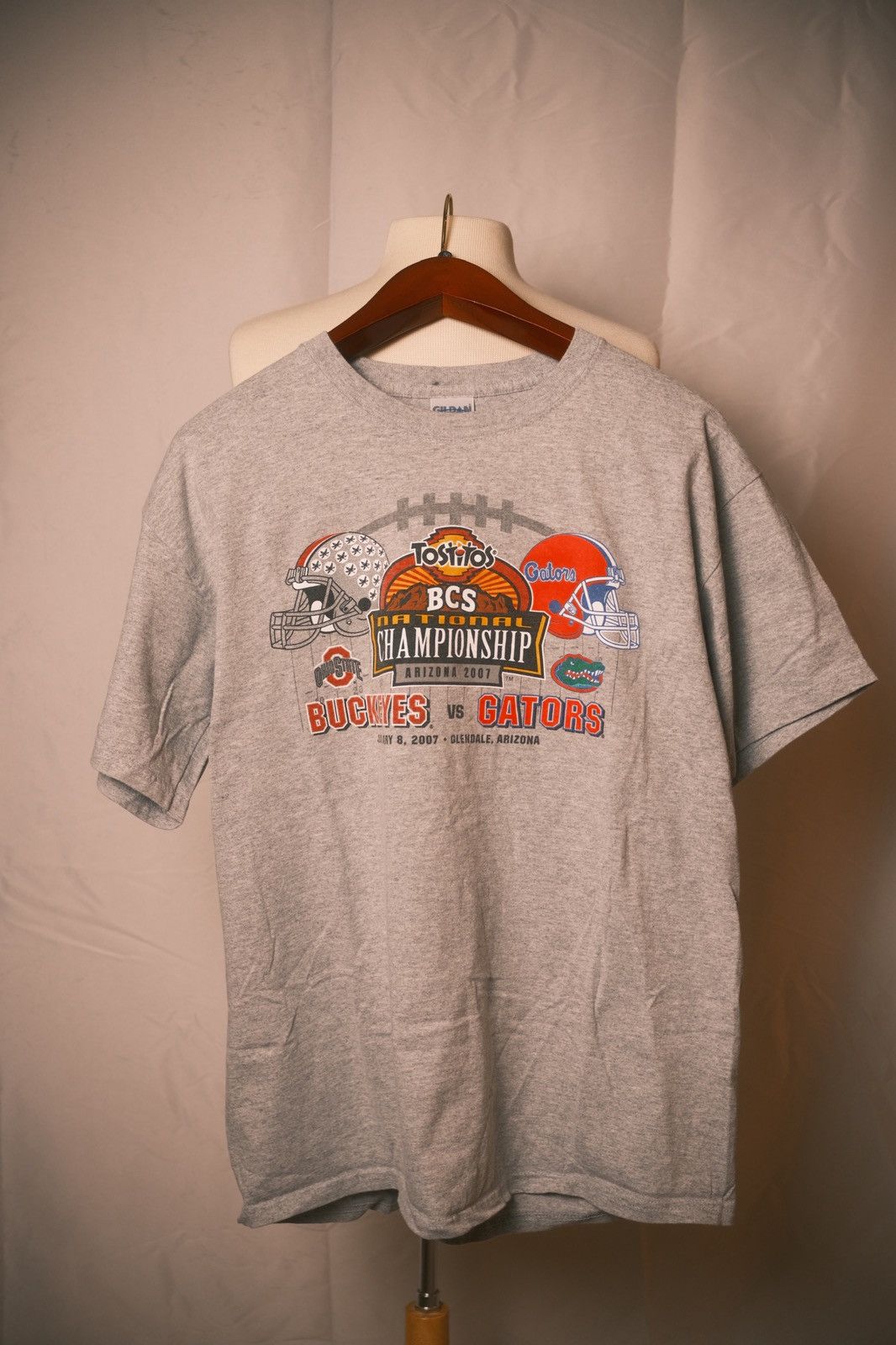 Gildan 2007 BCS National Championship Ohio State vs Florida T-Shirt Size US L / EU 52-54 / 3 - 1 Thumbnail