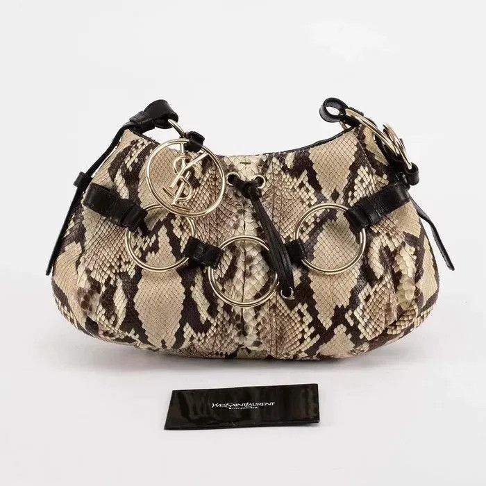Yves Saint Laurent 2005 Python Saharienne Shoulder Bag