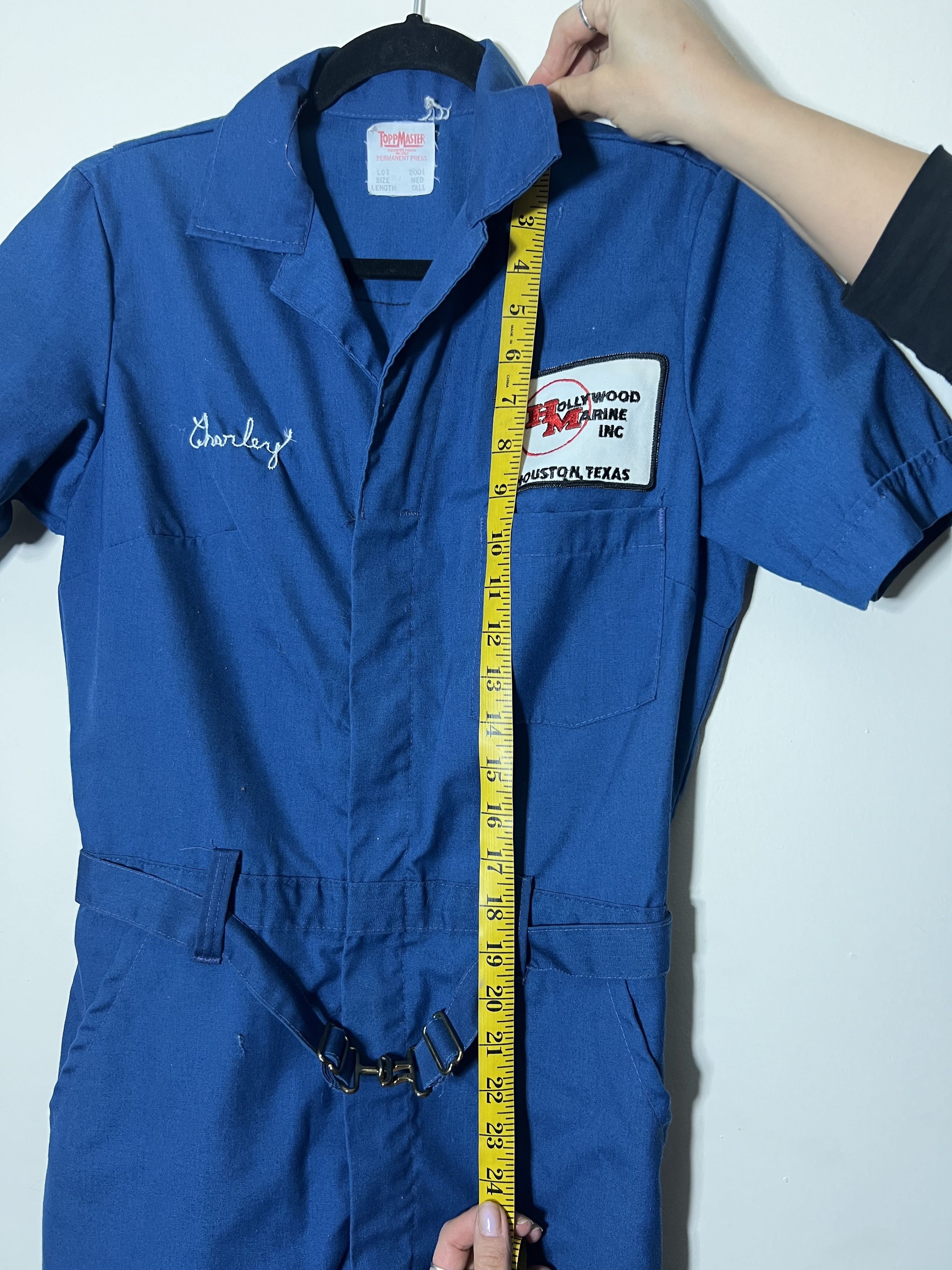 Vintage Vintage 60's Topp Master Jumpsuit - Hollywood Marine Inc. Size 29" - 20 Thumbnail
