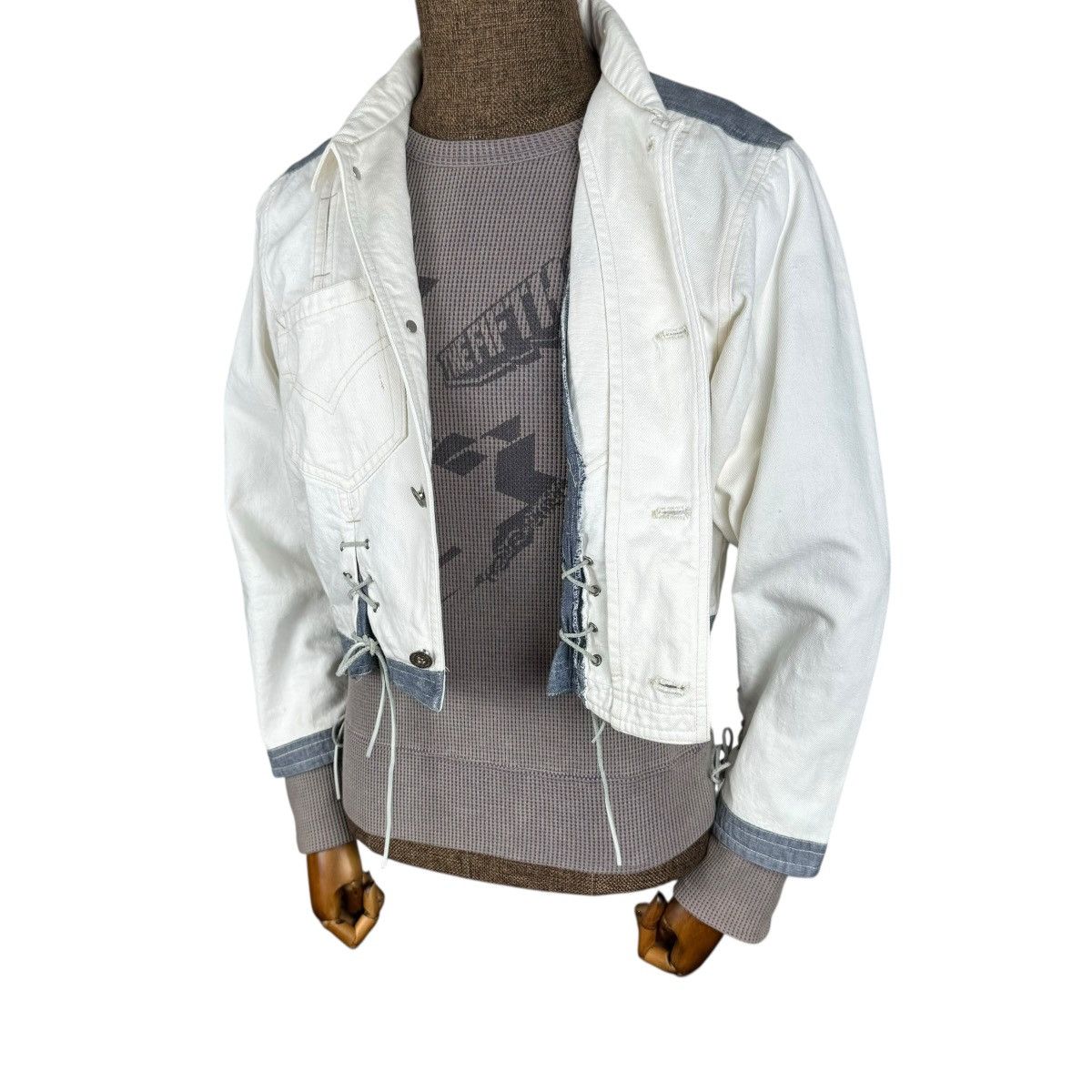Japanese Brand ❄️SOAP USOP TOYA CROPPED DENIM JACKET Size US S / EU 44-46 / 1 - 3 Thumbnail
