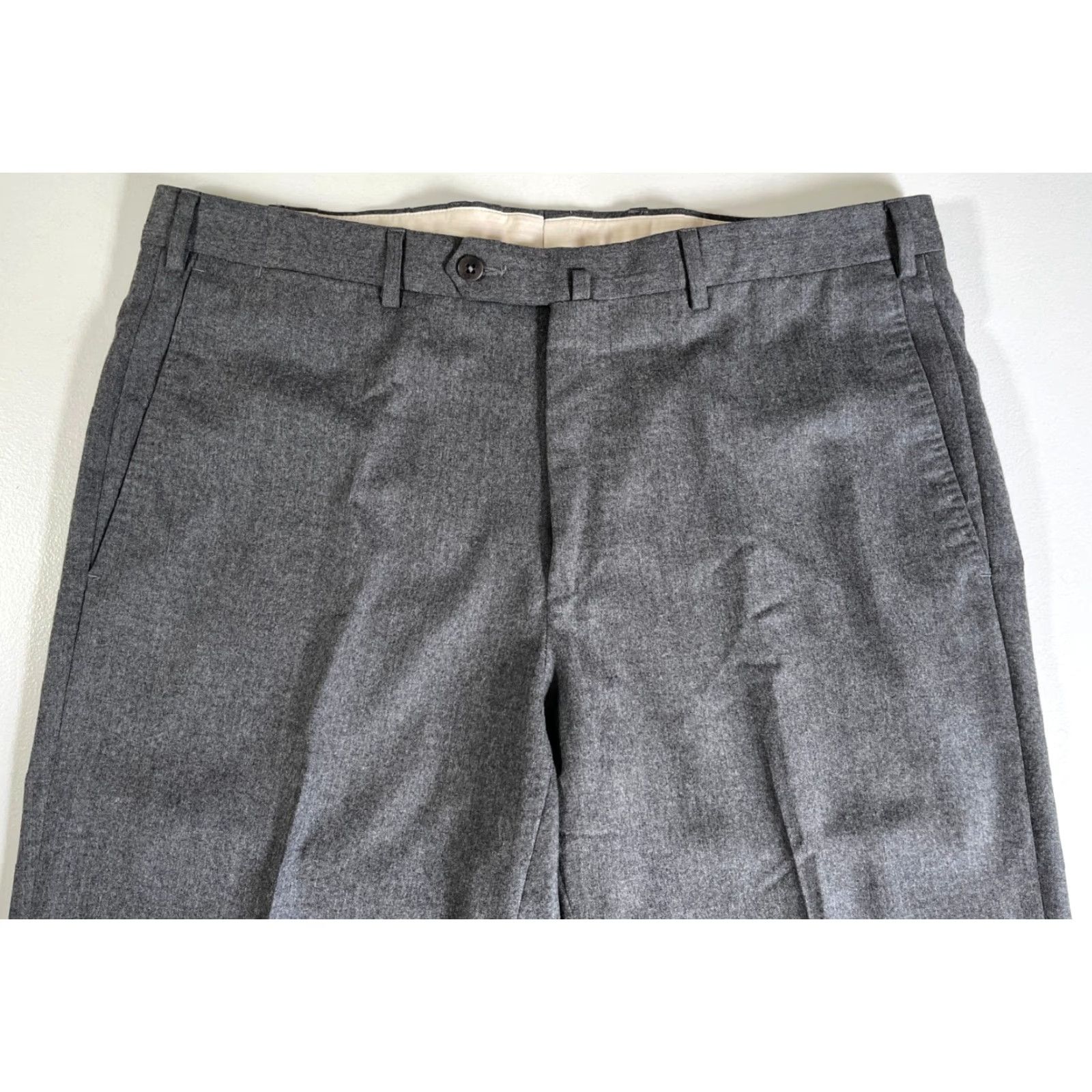 Ermenegildo Zegna VINTAGE Ermenegildo Zegna Pants Wool Dress Men's 36 Gray Size US 36 / EU 52 - 5 Thumbnail