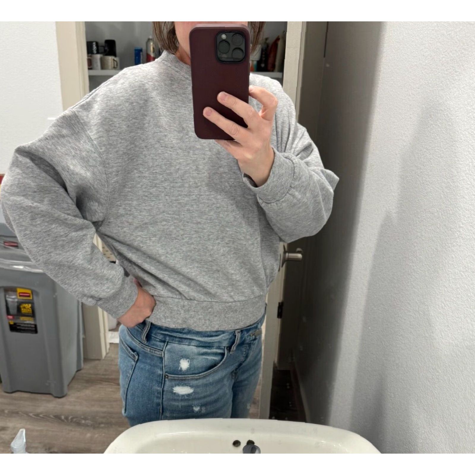 Vintage VINTAGE Reflex Life Is Out There Supersoft Gray Retro Henley Sweatshirt Shirt XL Women Pullover Gray Henley 90s Style Womens Size XL / US 12-14 / IT 48-50 - 6 Thumbnail
