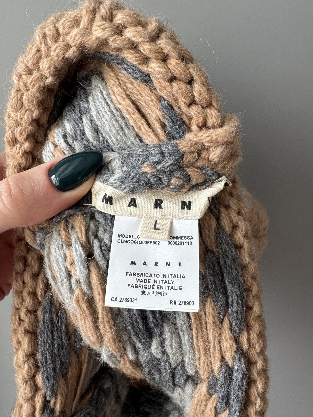 Marni Marni Alpaca Knit Brownt Hat Size ONE SIZE - 2 Thumbnail