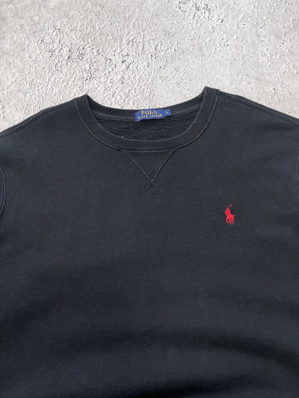 Polo Ralph Lauren × Vintage Polo Ralph Lauren L big logo sweatshirt long sleeve knit Size US L / EU 52-54 / 3 - 5 Thumbnail