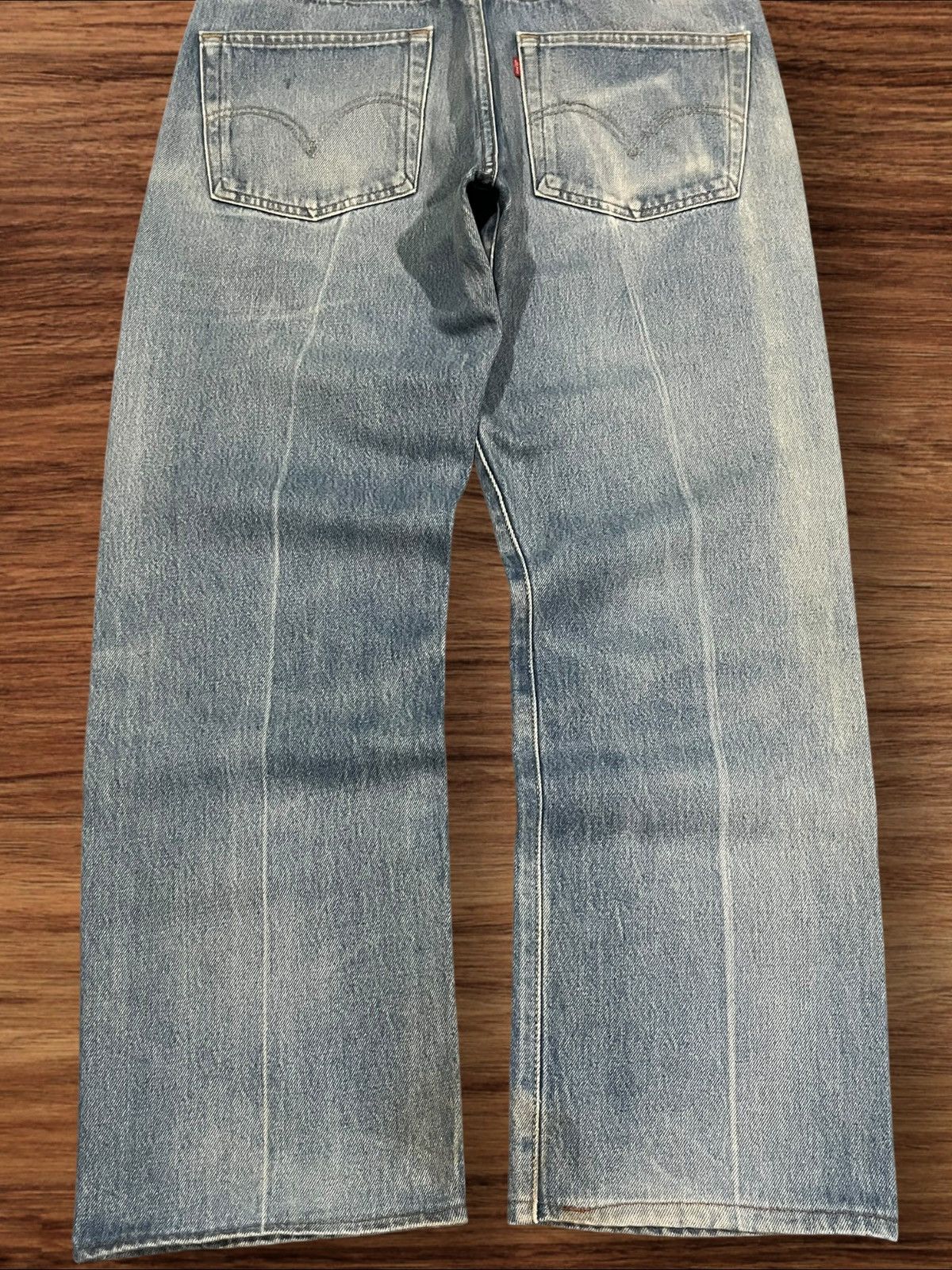 Levi's Levi’s 501 XX Vintage Inspired Washed Button Fly Blue Jeans Size US 33 - 14 Thumbnail