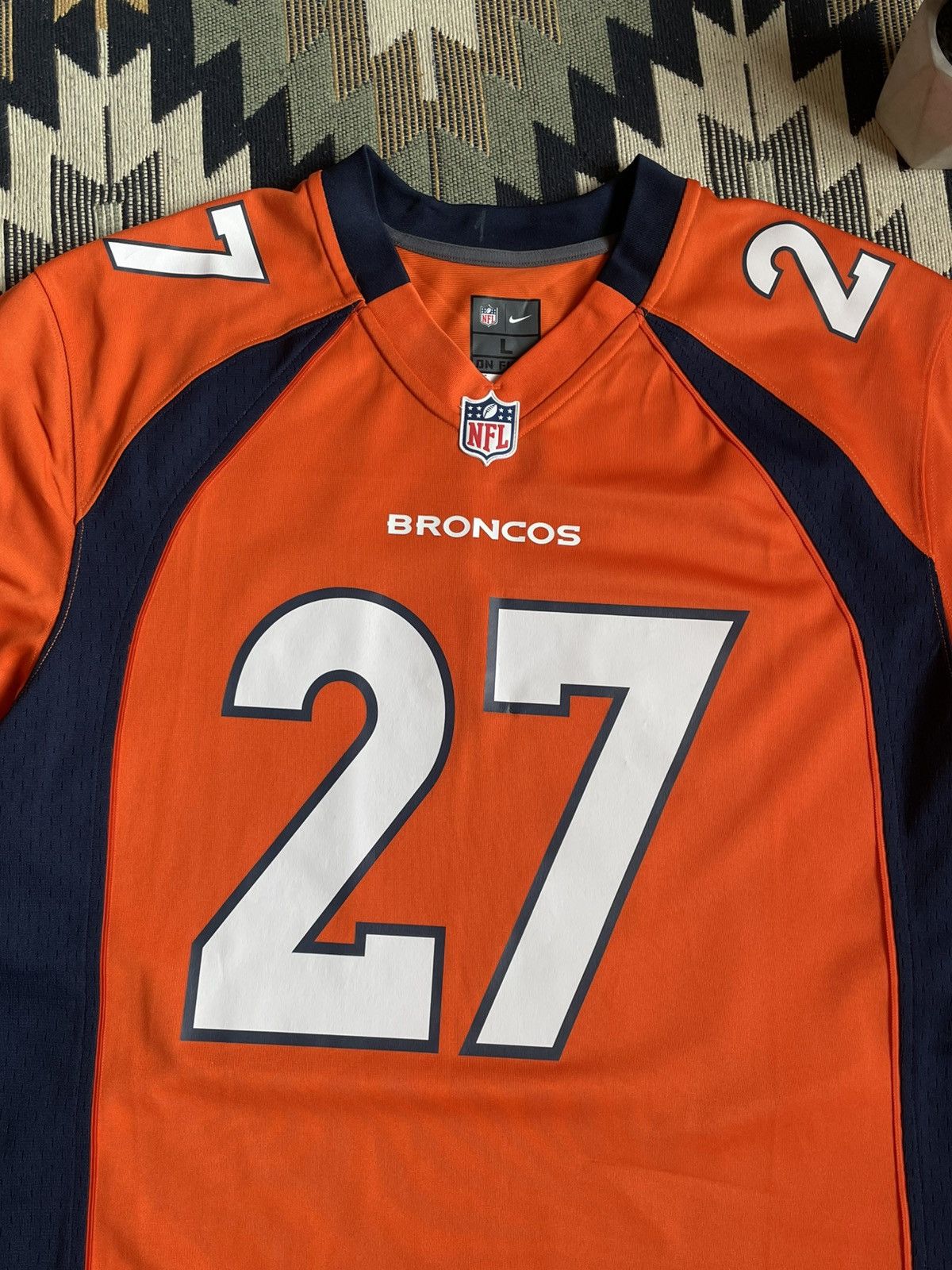 NFL × Nike Vintage Nike NFL Broncos #27 Casey Jersey Size US L / EU 52-54 / 3 - 5 Thumbnail