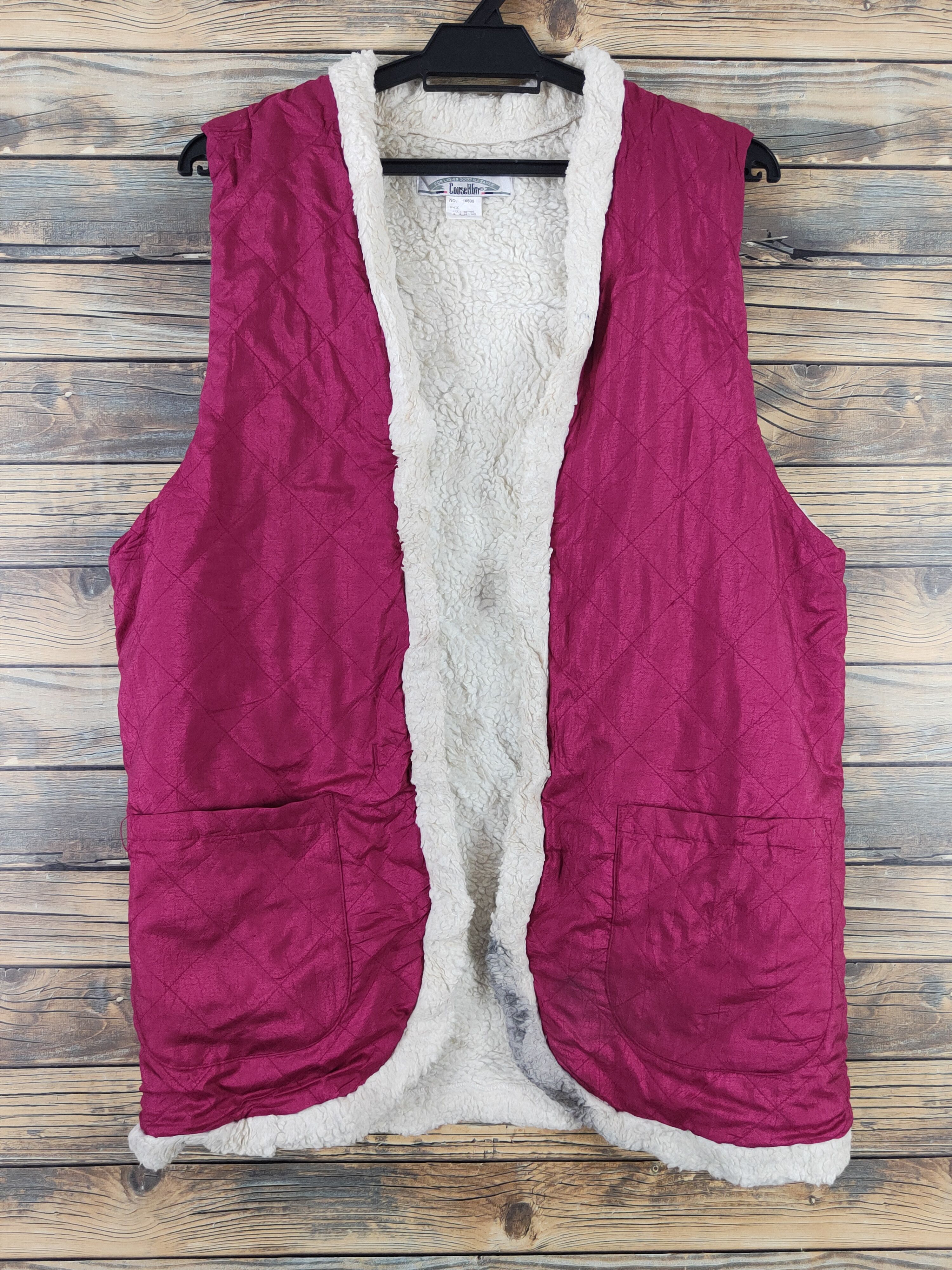 Japanese Brand × Vintage Vintage Mohair Furr fabric by Couse Win Berry Vests Size M / US 6-8 / IT 42-44 - 1 Thumbnail