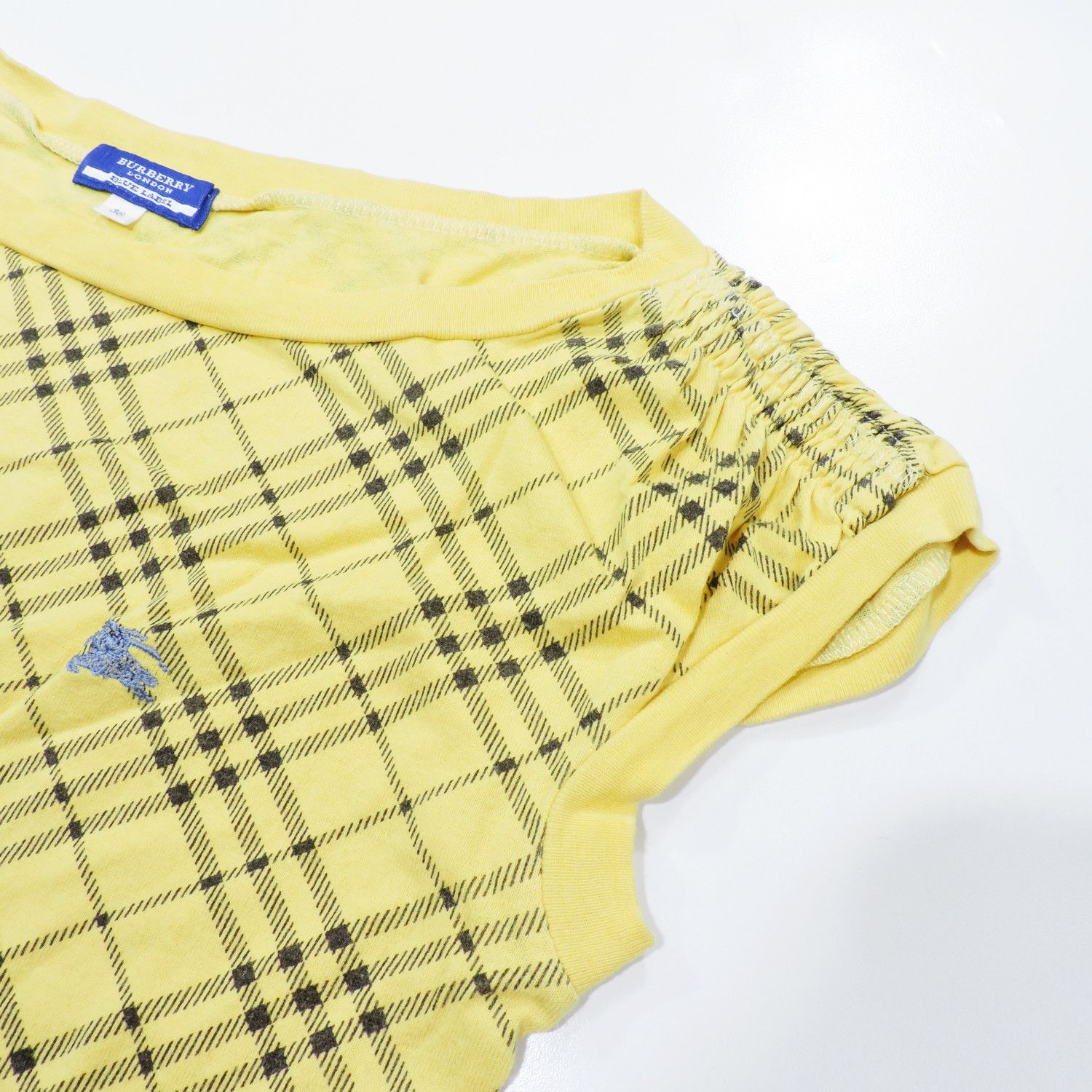 Burberry BURBERRY LONDON BLUE LABEL CHECKED YELLOW T-SHIRT Size XS / US 0-2 / IT 36-38 - 9 Thumbnail