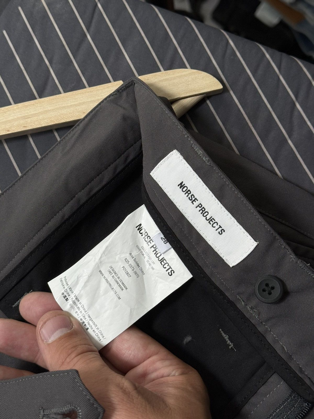 Norse Projects Norse Projects Technical Trousers Dark Grey Slim Fit Pants Size US 28 / EU 44 - 10 Thumbnail