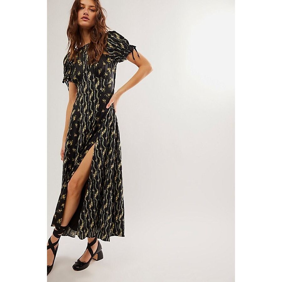 New FREE PEOPLE Magdalena Floral Midi Dress $198 SIZE 0