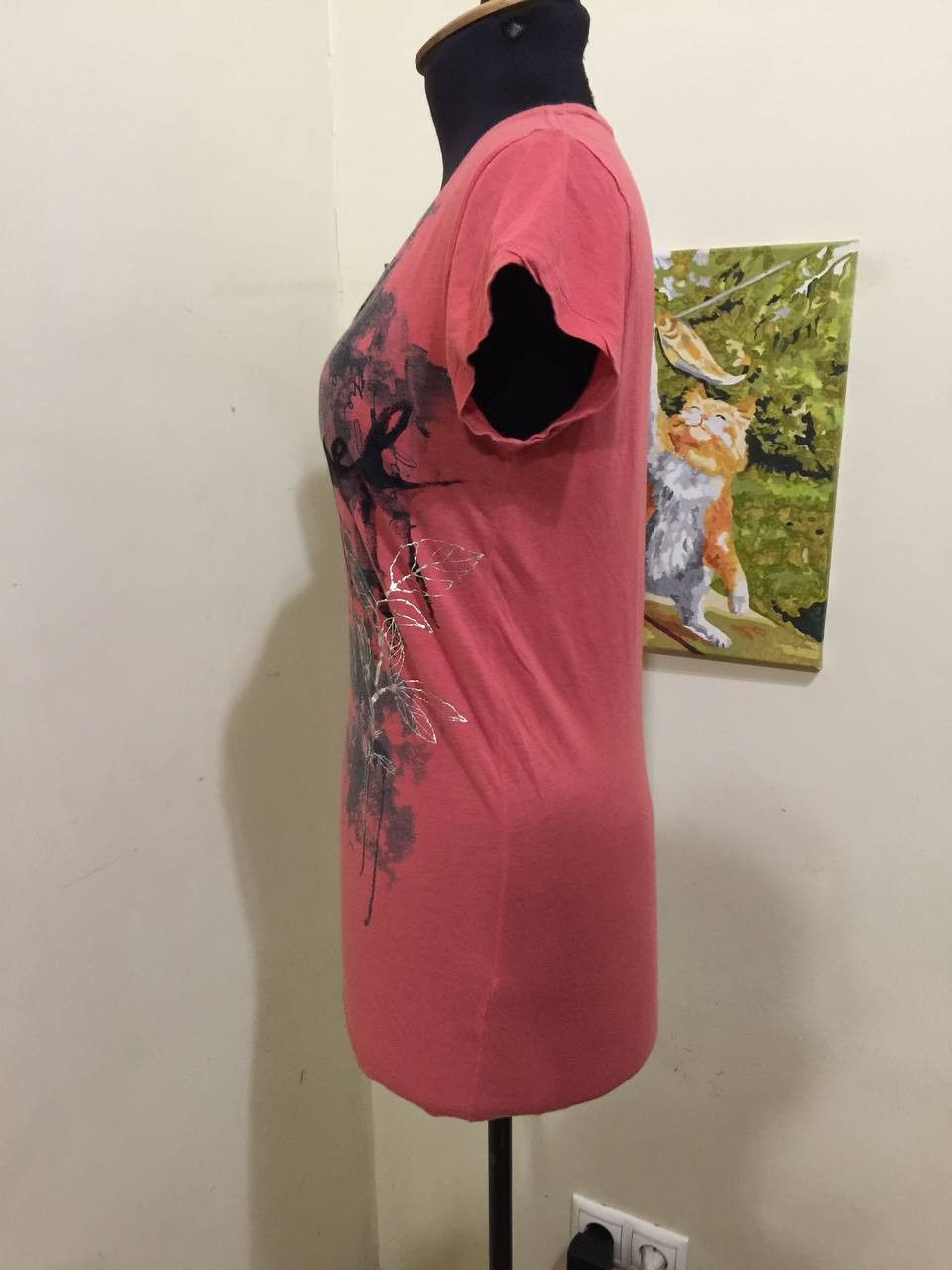 Diesel Diesel Womens Y2K Tank Top Red & Pink Frost Bite S Size XS / US 0-2 / IT 36-38 - 3 Thumbnail