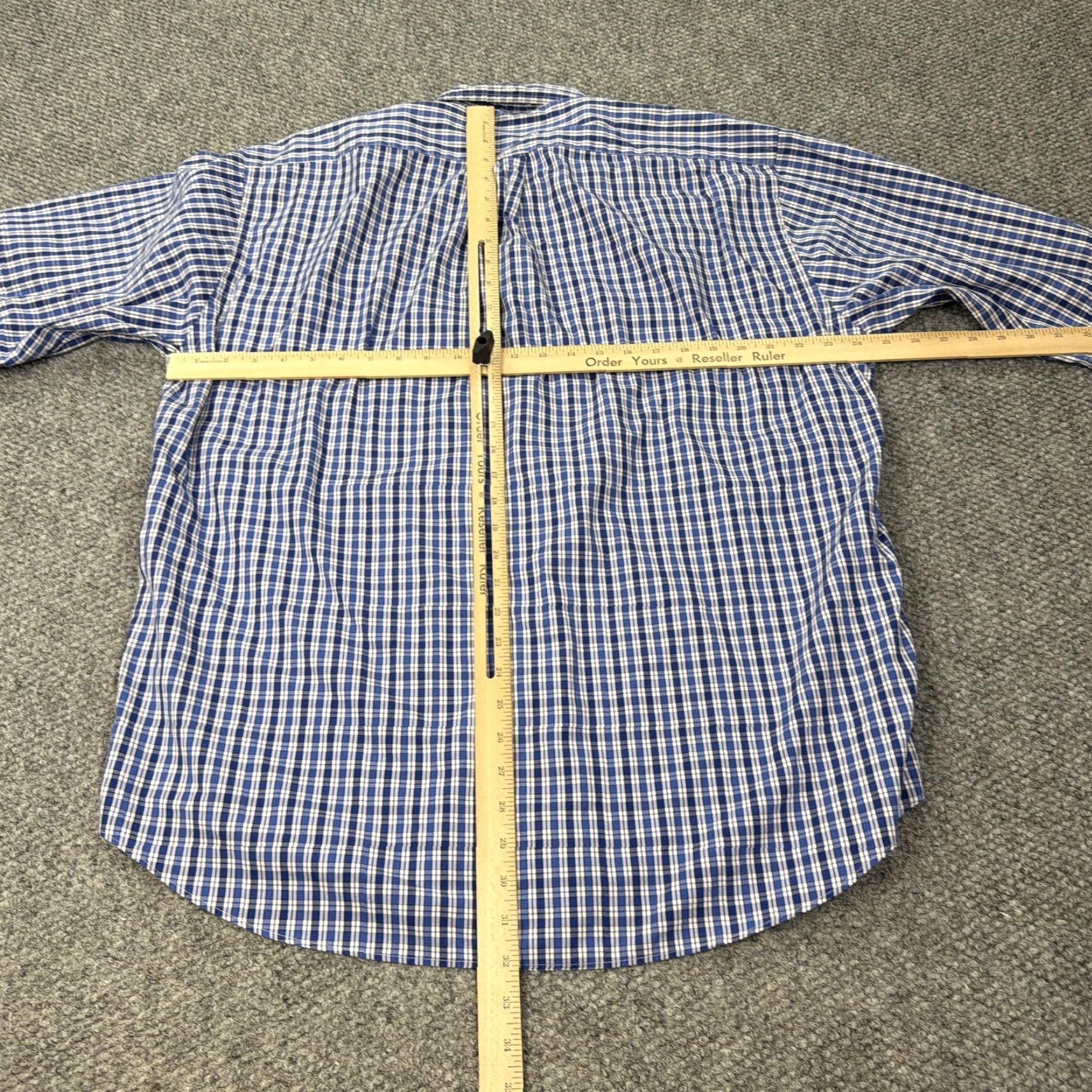 Faconnable Faconnable Shirt Mens Large Blue White Plaid Button Down Cotton Made USA Casual Size US L / EU 52-54 / 3 - 6 Thumbnail