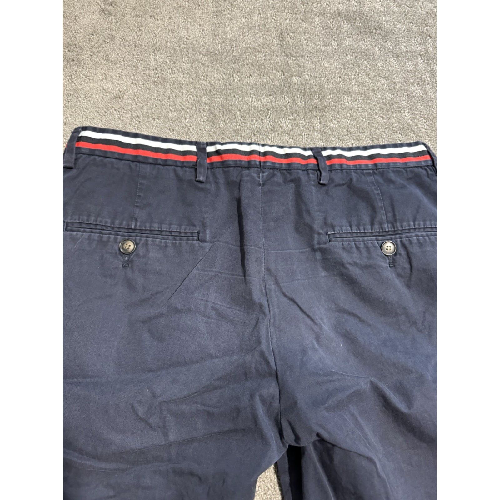 H&M H&M Men's Chino Shorts Size 32R Navy Blue Cotton Flat Front Casual Size US 32 / EU 48 - 3 Thumbnail