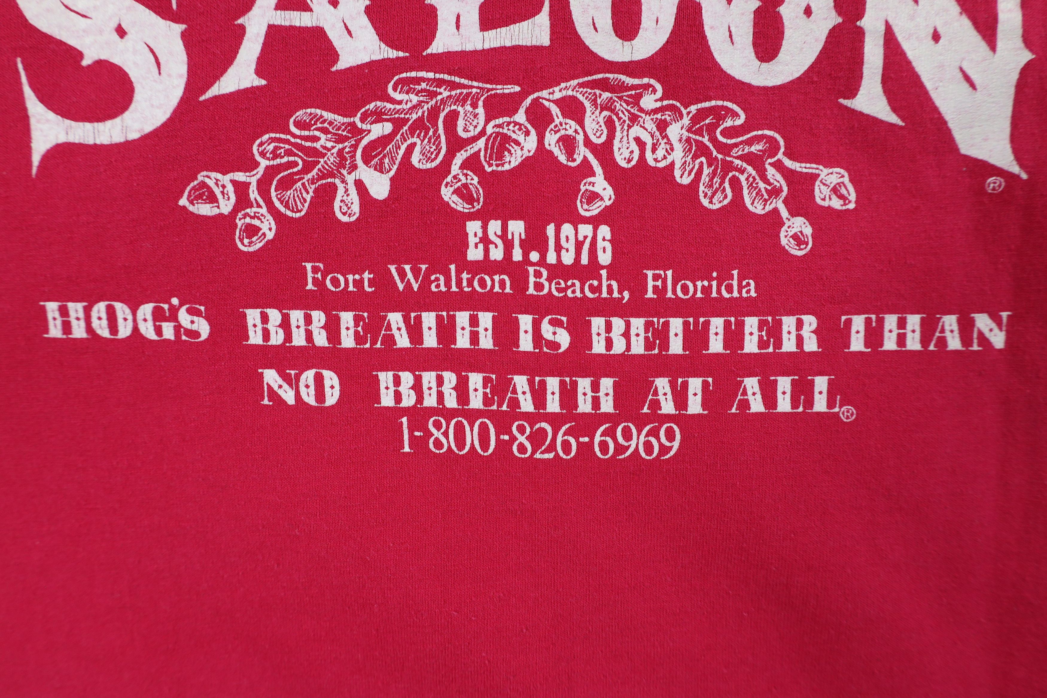 Vintage Vintage 90s Streetwear Breath Saloon Florida T-Shirt USA Size US XL / EU 56 / 4 - 9 Thumbnail