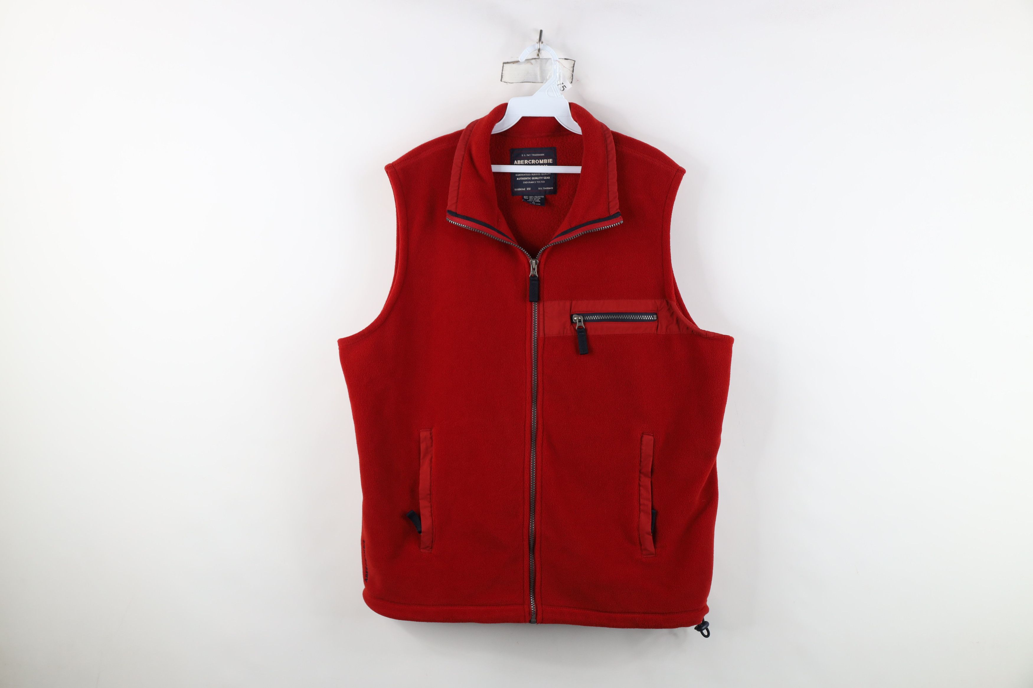 Abercrombie & Fitch Vintage 90s Y2K Abercrombie & Fitch Fleece Vest Jacket Size US XL / EU 56 / 4 - 1 Thumbnail