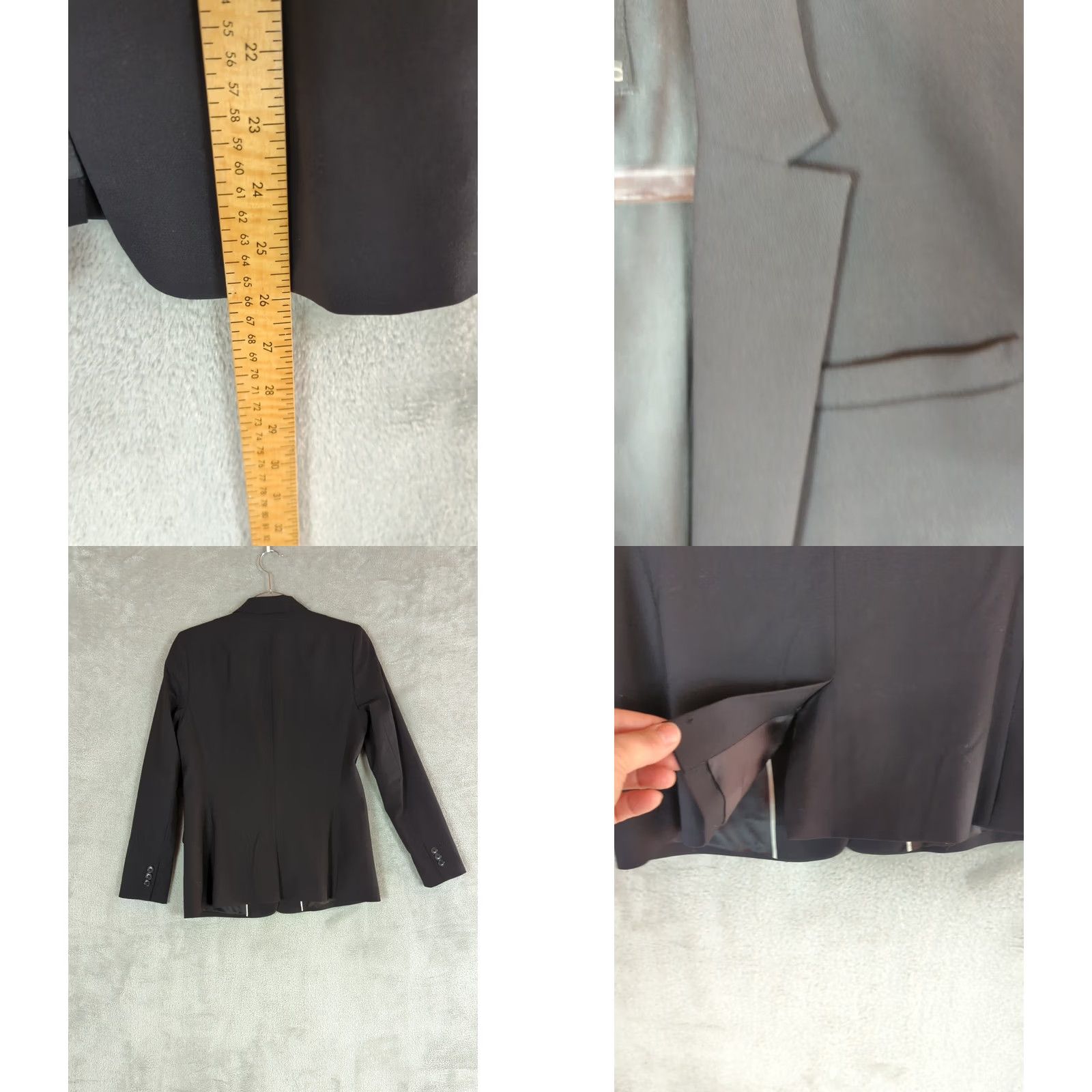Banana Republic Banana Republic Wool Blazer Women 6P Petite Black Single Button Basic Jacket Knit Lined Pockets Wool Blazer for Business Fall Winter Mens? No Size M / US 6-8 / IT 42-44 - 9 Thumbnail