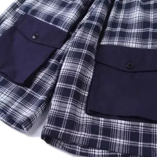 Jean 21SS Tokyo Union Navy Blue Checked Shorts Size US 32 / EU 48 - 4 Thumbnail