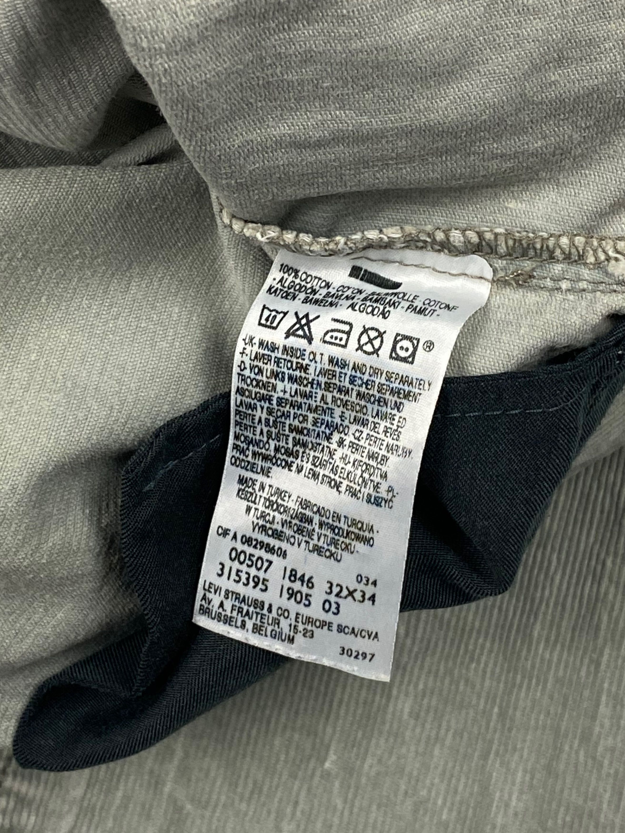 Jean Vintage LEVI'S Corduroy Bootcut Jeans Pants M757 Size US 33 - 10 Thumbnail
