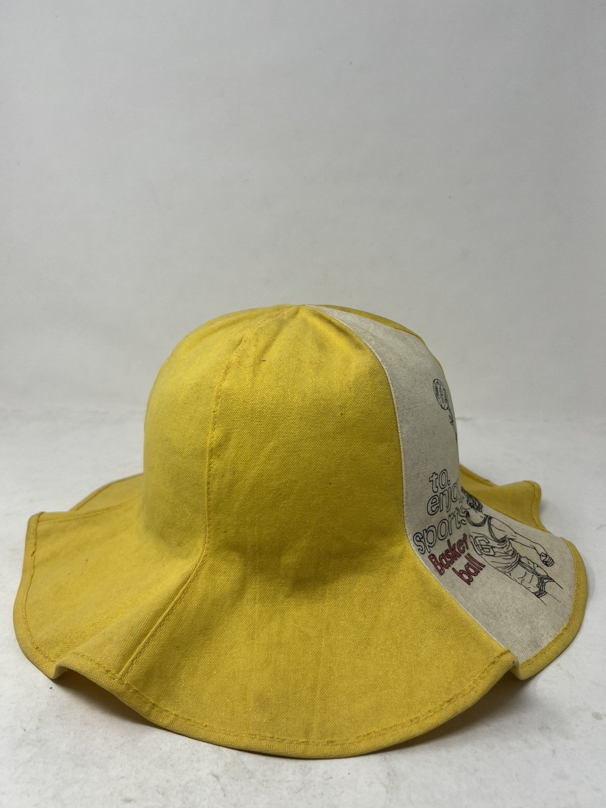 Vintage Vintage Bucket Hat "To Enjoy Sports Basketball" Size ONE SIZE - 5 Thumbnail