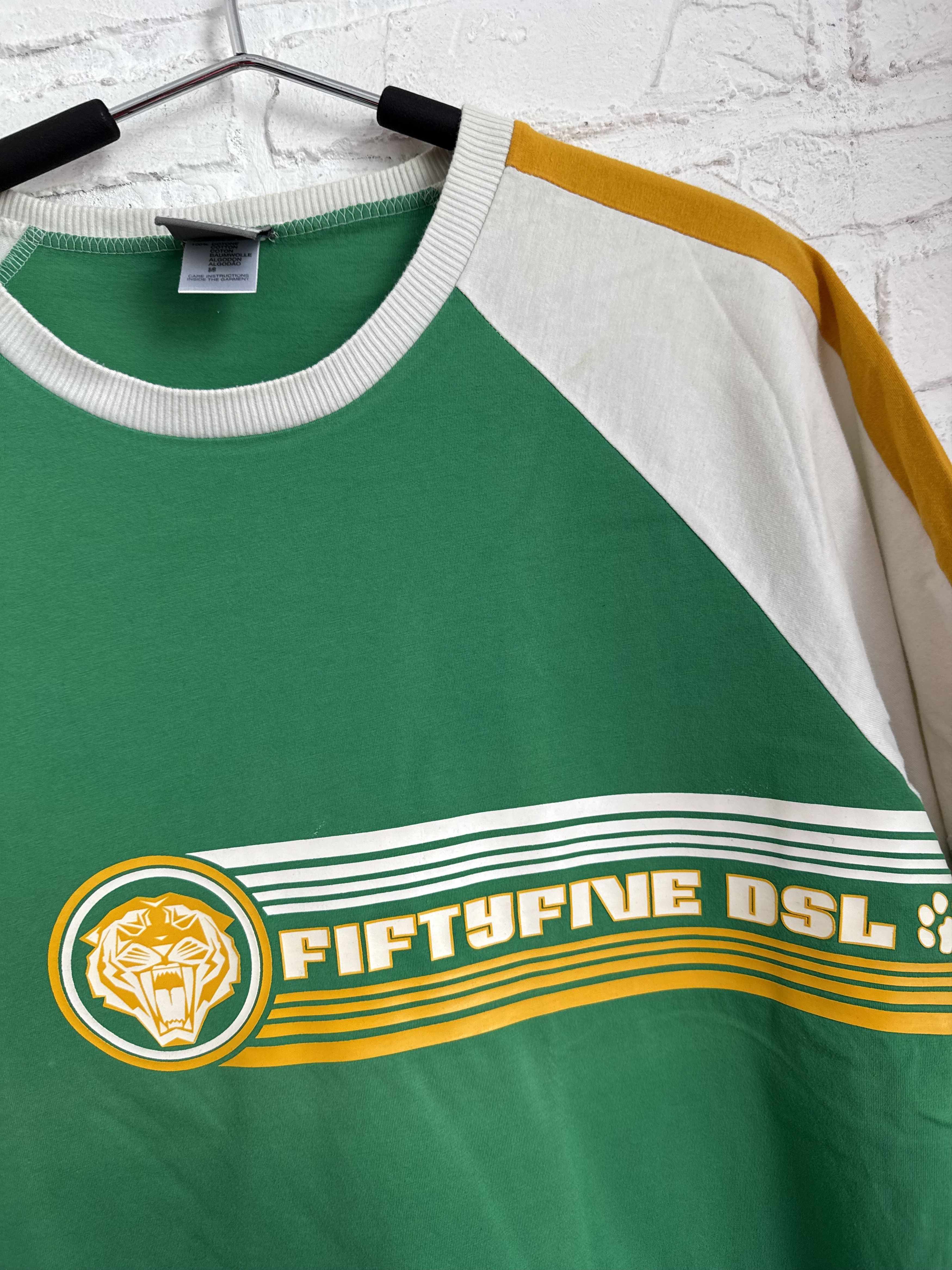 55DSL Vintage 2000s Fifty Five DSL 55DSL tiger logo y2k t-shirt Size US L / EU 52-54 / 3 - 4 Thumbnail