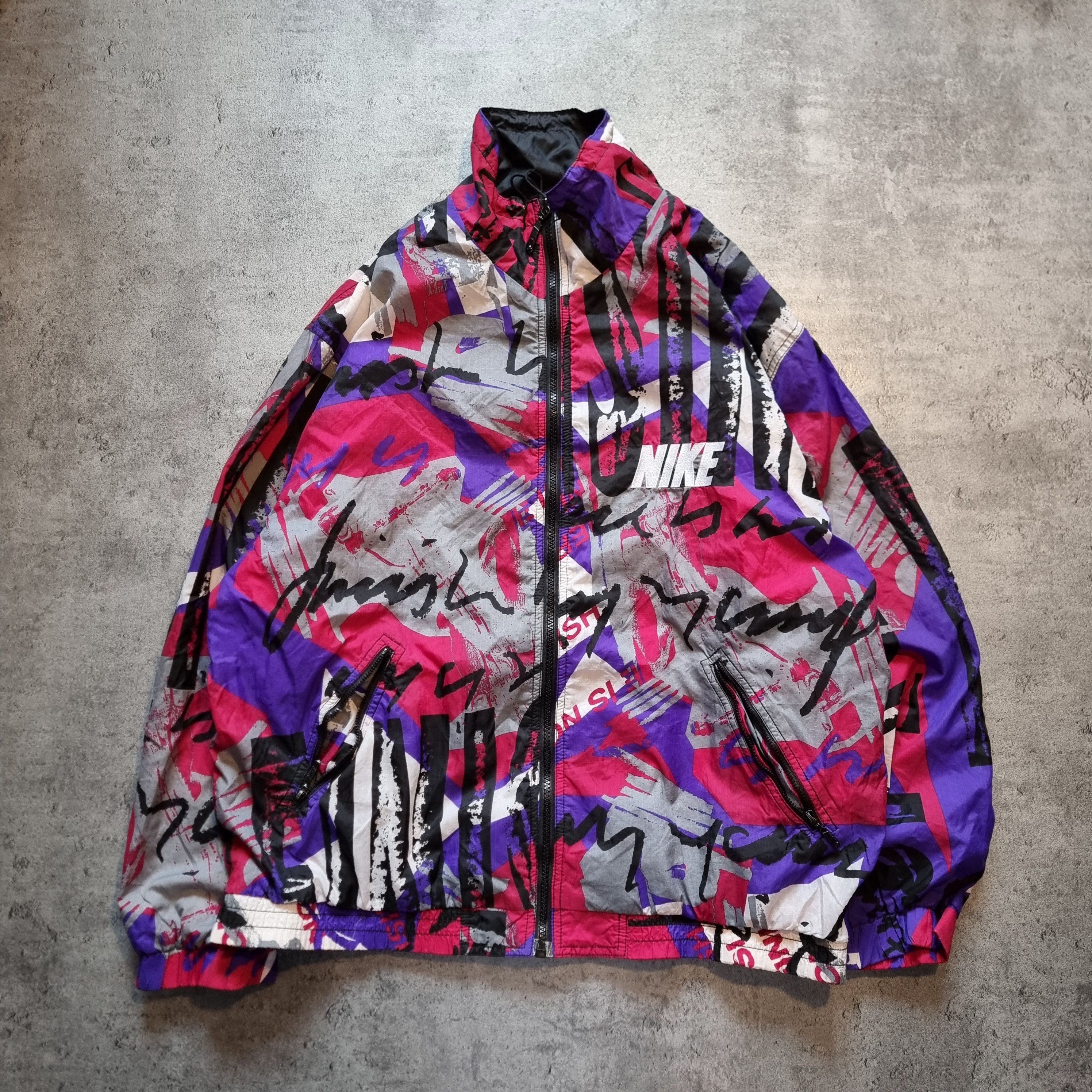 Nike Nike Jacket Multi Coloured Crazy Vintage 90s Windbreaker Size US M / EU 48-50 / 2 - 1 Thumbnail