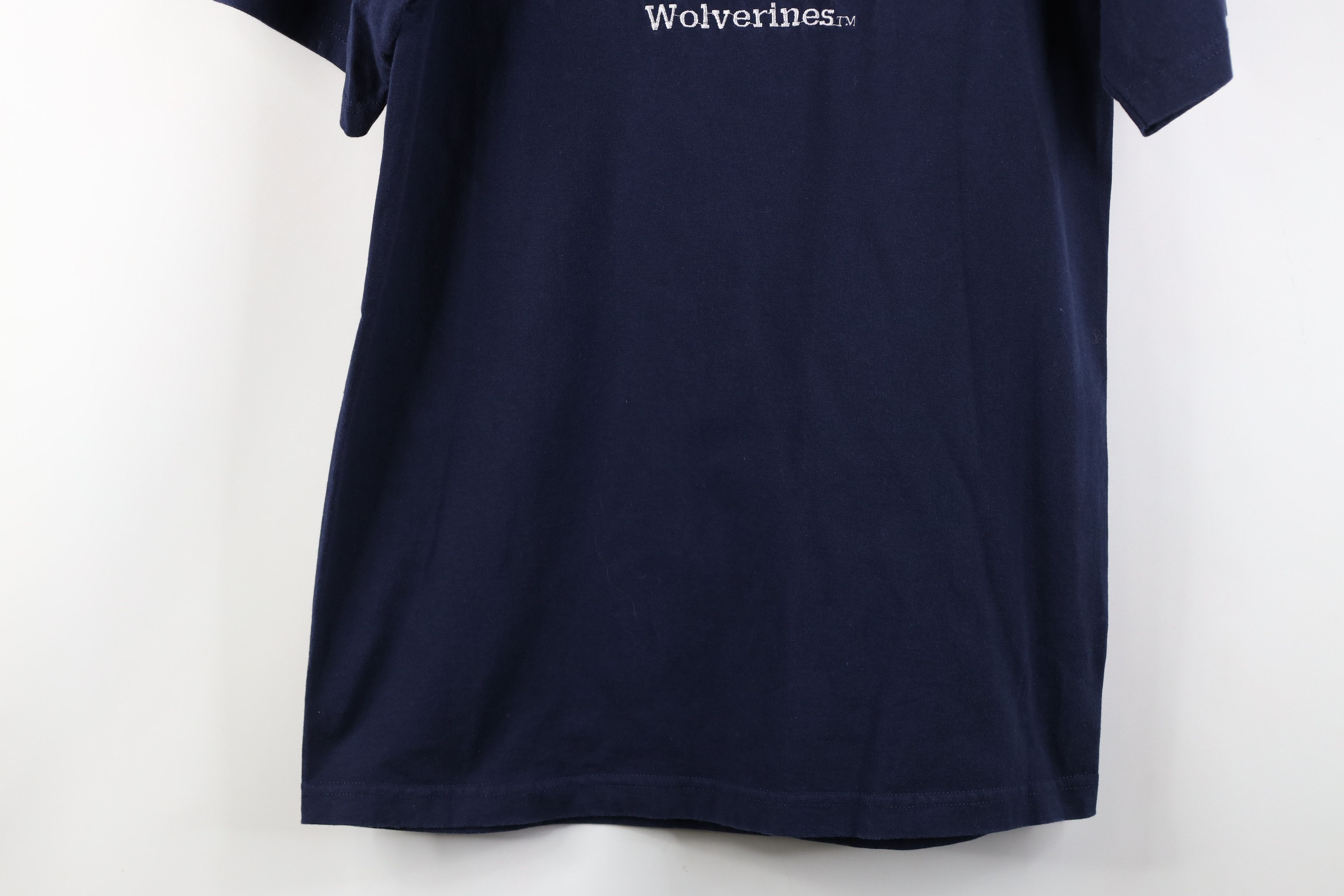 Vintage Vintage 90s Spell University of Michigan Wolverines T-Shirt Size US L / EU 52-54 / 3 - 3 Thumbnail
