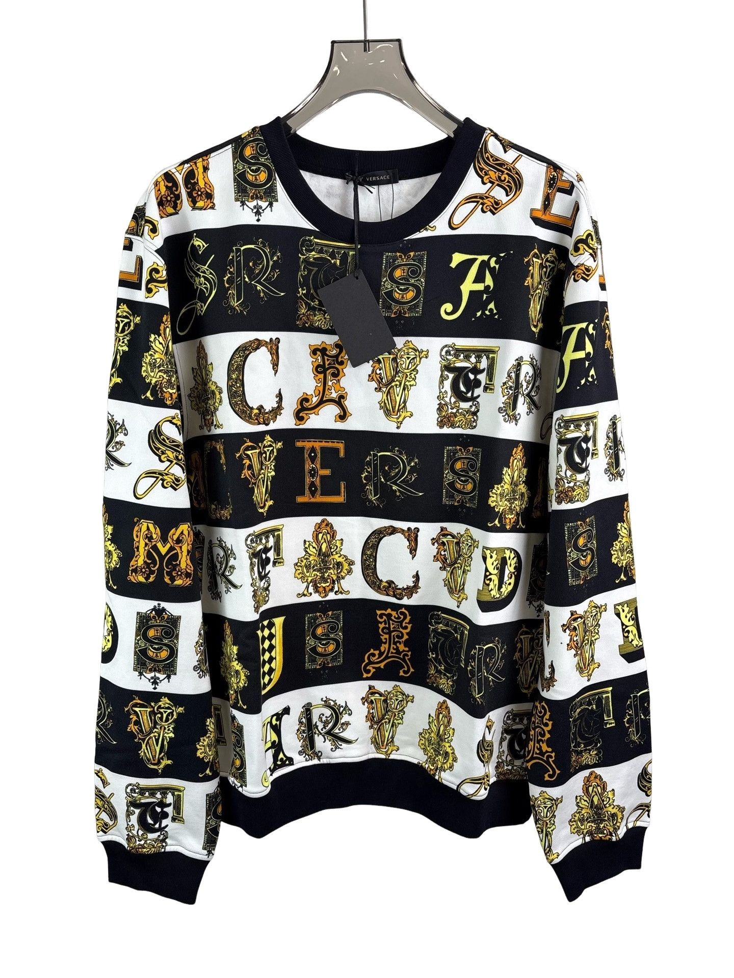 Versace Versace Baroque Alphabet Logo Sweatshirt Size 4XL Size US XXL / EU 58 / 5 - 1 Thumbnail