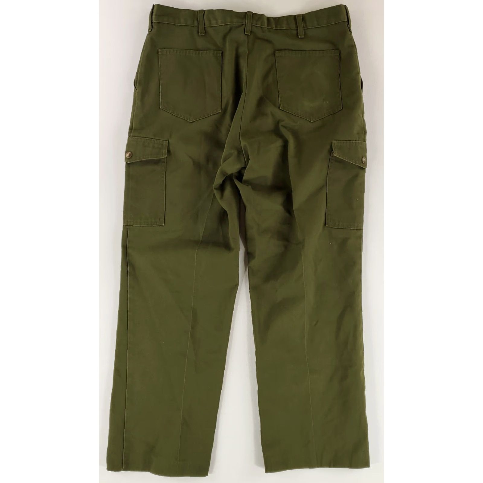 Vintage VINTAGE Boy Scouts of America BSA Cargo Pants Olive Green Mens 36x30 Cargo Pants Green Knee Fade Mens 36x30 Size US 36 / EU 52 - 4 Thumbnail