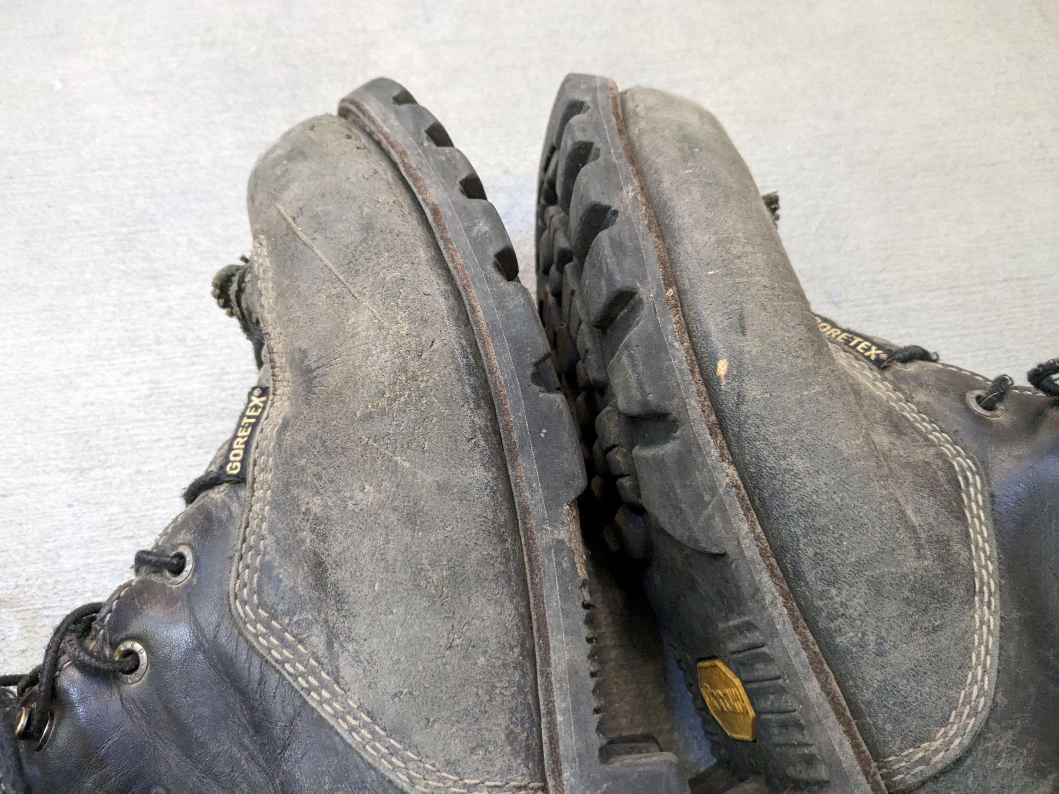 Red Wing Vintage Red Wings Work Boots 11.5 D Combat Black Leather Size US 11.5 / EU 44-45 - 3 Thumbnail