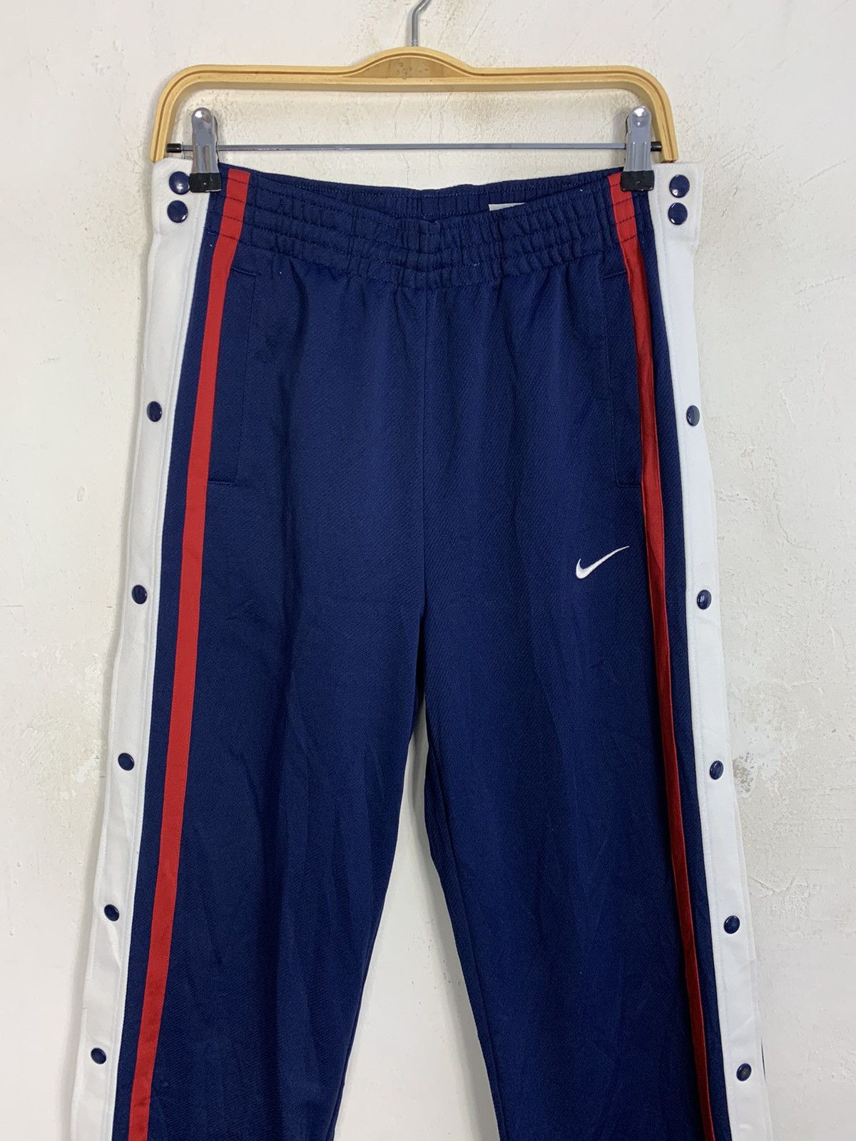 Nike Hype 90s Nike Track Jogger Pant Side Snap Button Design Size US 32 / EU 48 - 3 Thumbnail