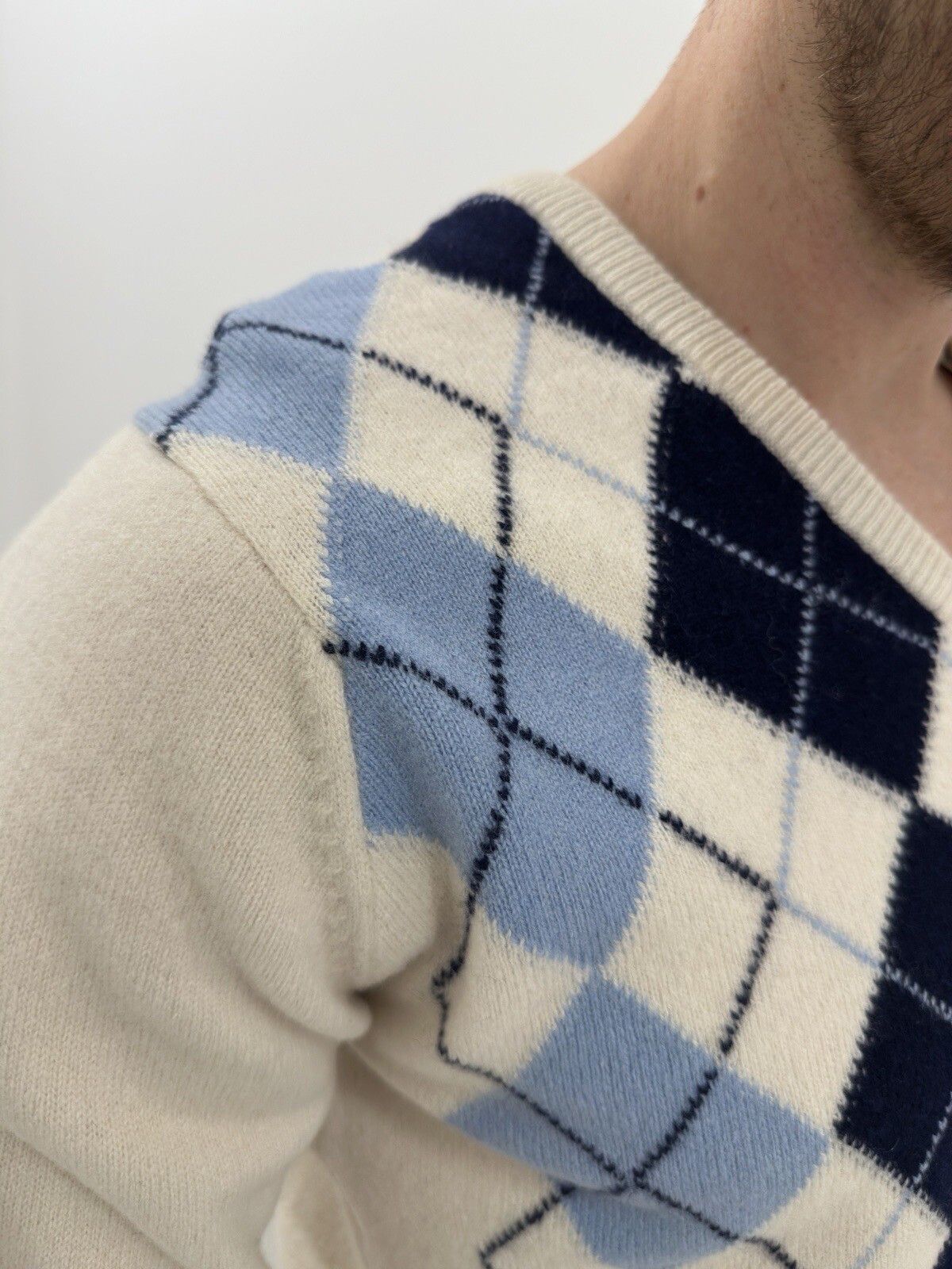 Alan Paine Alan Paine Pure Lambswool Men’s England Sweater Pullover Size US S / EU 44-46 / 1 - 4 Thumbnail