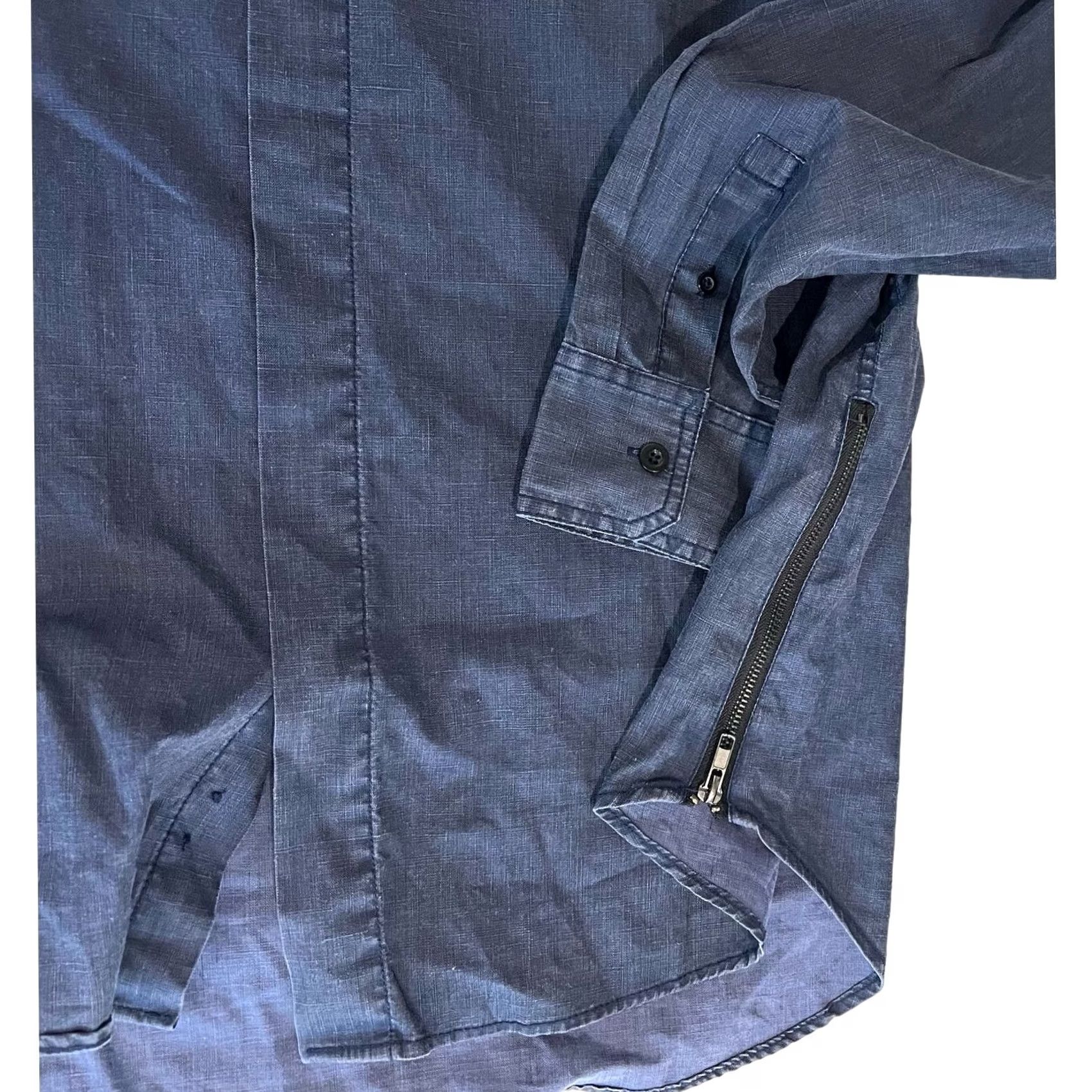 Vintage VINTAGE The Narrows Men’s Linen Shirt Blue Button Front Zippers XL Men’s Shirt Long Sleeve Size XL Linen Blue Button-Up Accessories: Zipper Size US XL / EU 56 / 4 - 3 Thumbnail