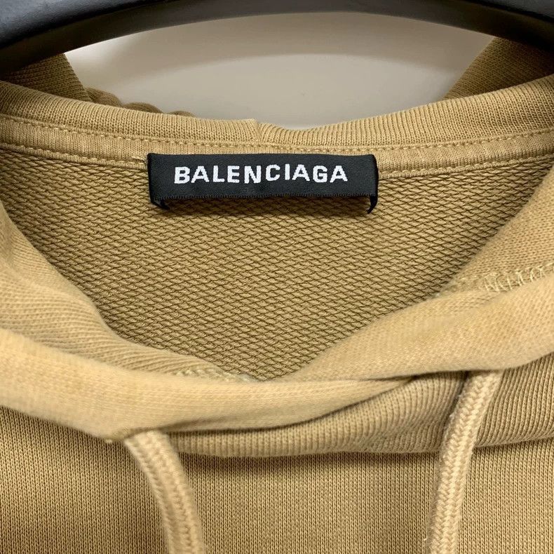 Balenciaga Balenciaga Khaki Wheatear Hoodie 2502-Nextarrow Size US S / EU 44-46 / 1 - 2 Thumbnail