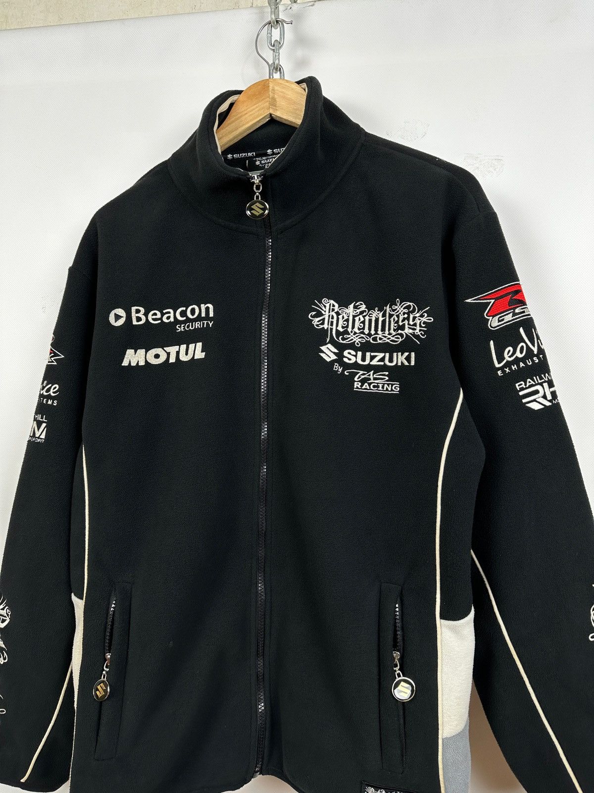 Vintage Vintage Suzuki Relentless By Taz Racing Zip Fleece Jacket Size US M / EU 48-50 / 2 - 9 Thumbnail