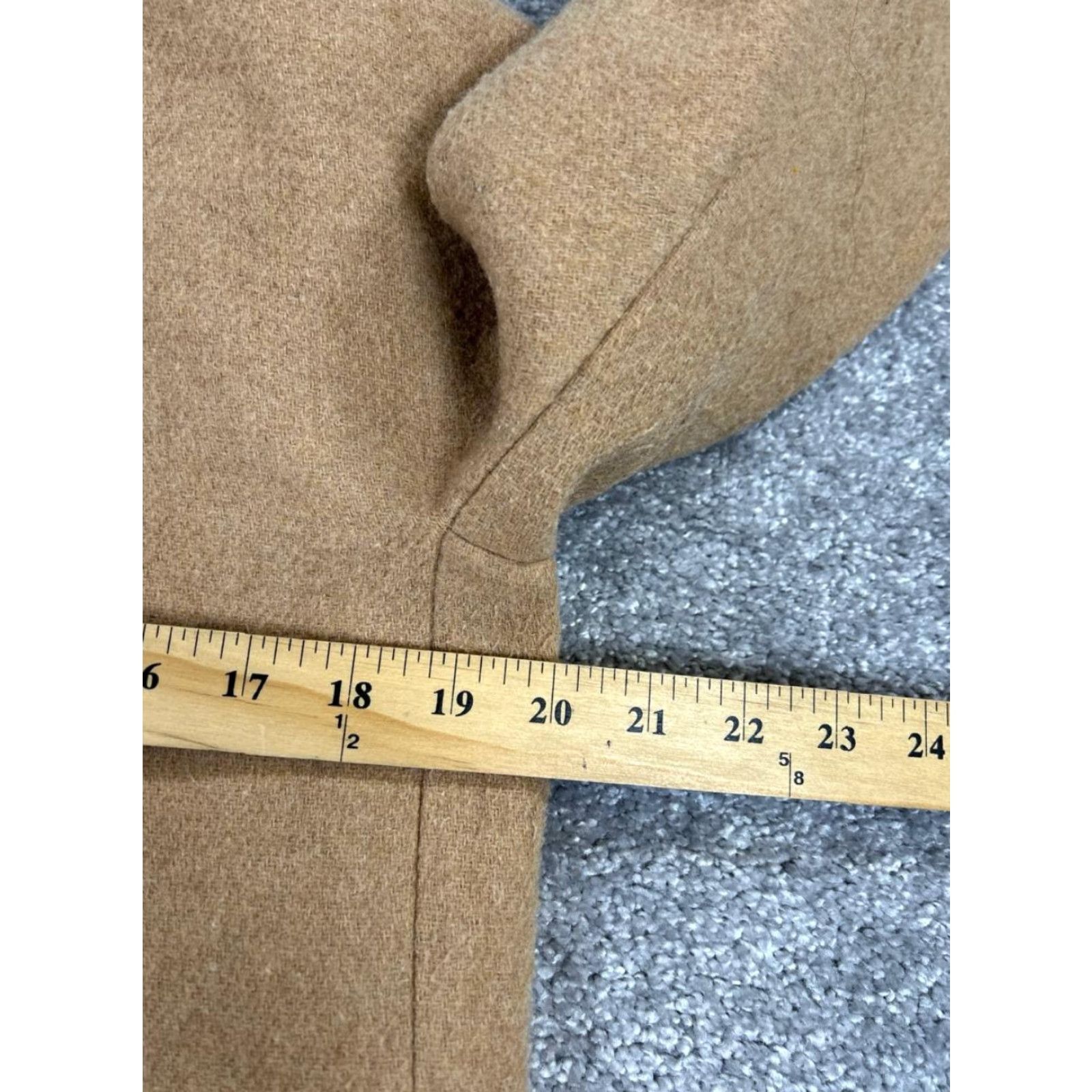 J.Crew J.CREW Coat 8 Petite Brown Wool Blend Overcoat Tweed Solid Womens Size M / US 6-8 / IT 42-44 - 6 Thumbnail