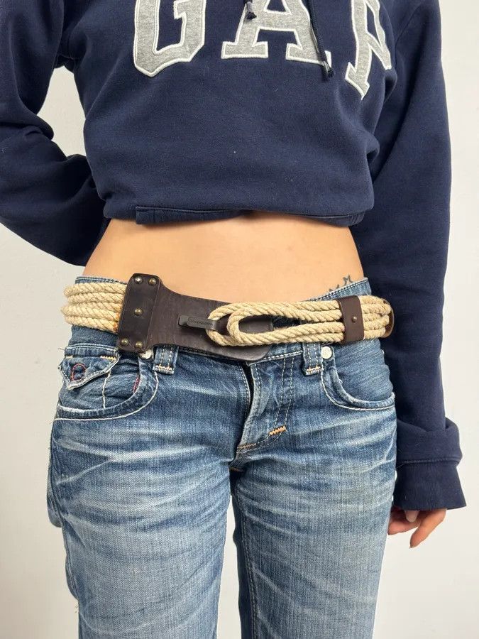 Dolce & Gabbana 2002 Dolce & Gabbana Medieval Beige Rope Belt Size ONE SIZE - 7 Thumbnail