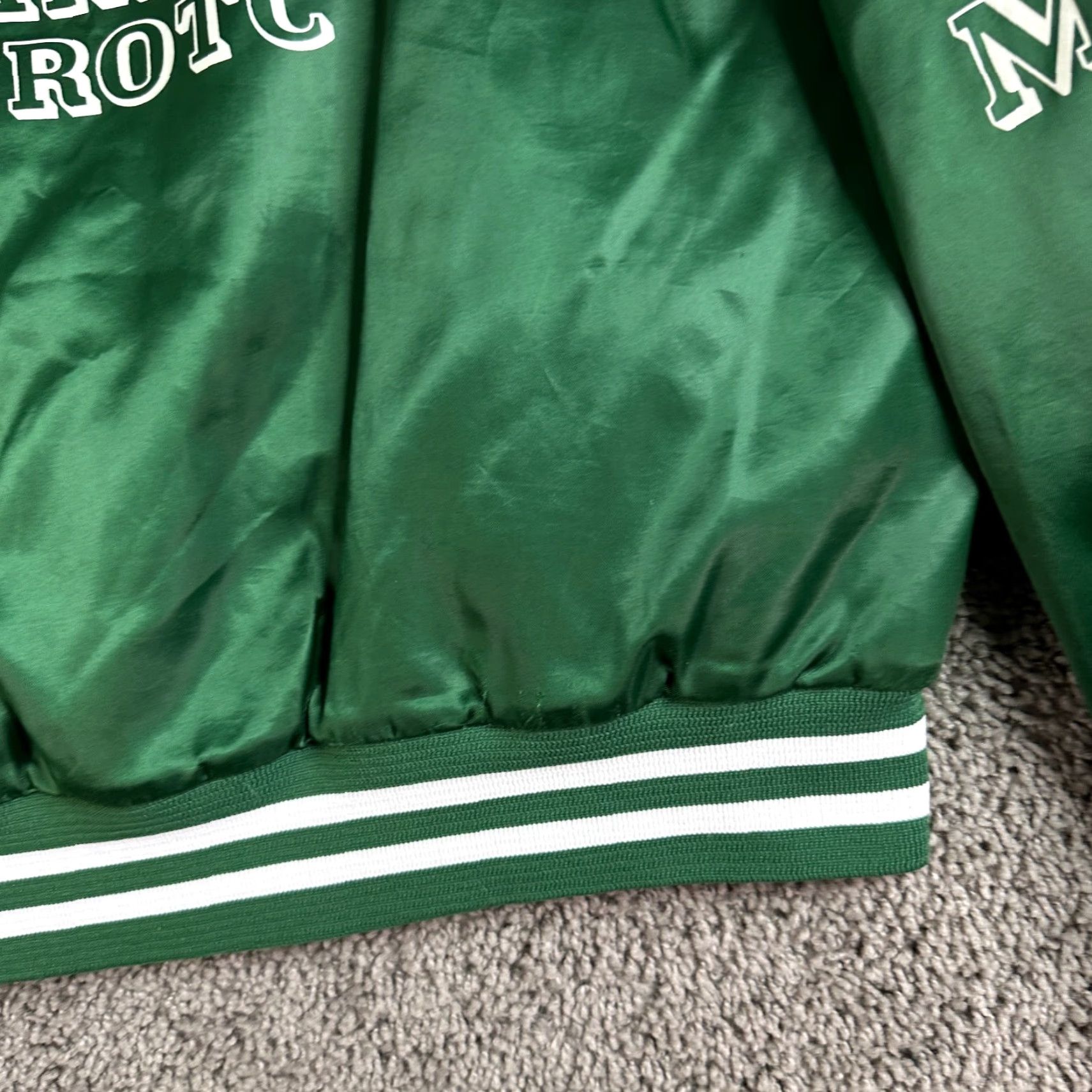 Vintage VINTAGE Nasco JACKET Bomber Shirt Mens M Green Satin Logo Pocket Memorial 90s Size US M / EU 48-50 / 2 - 5 Thumbnail
