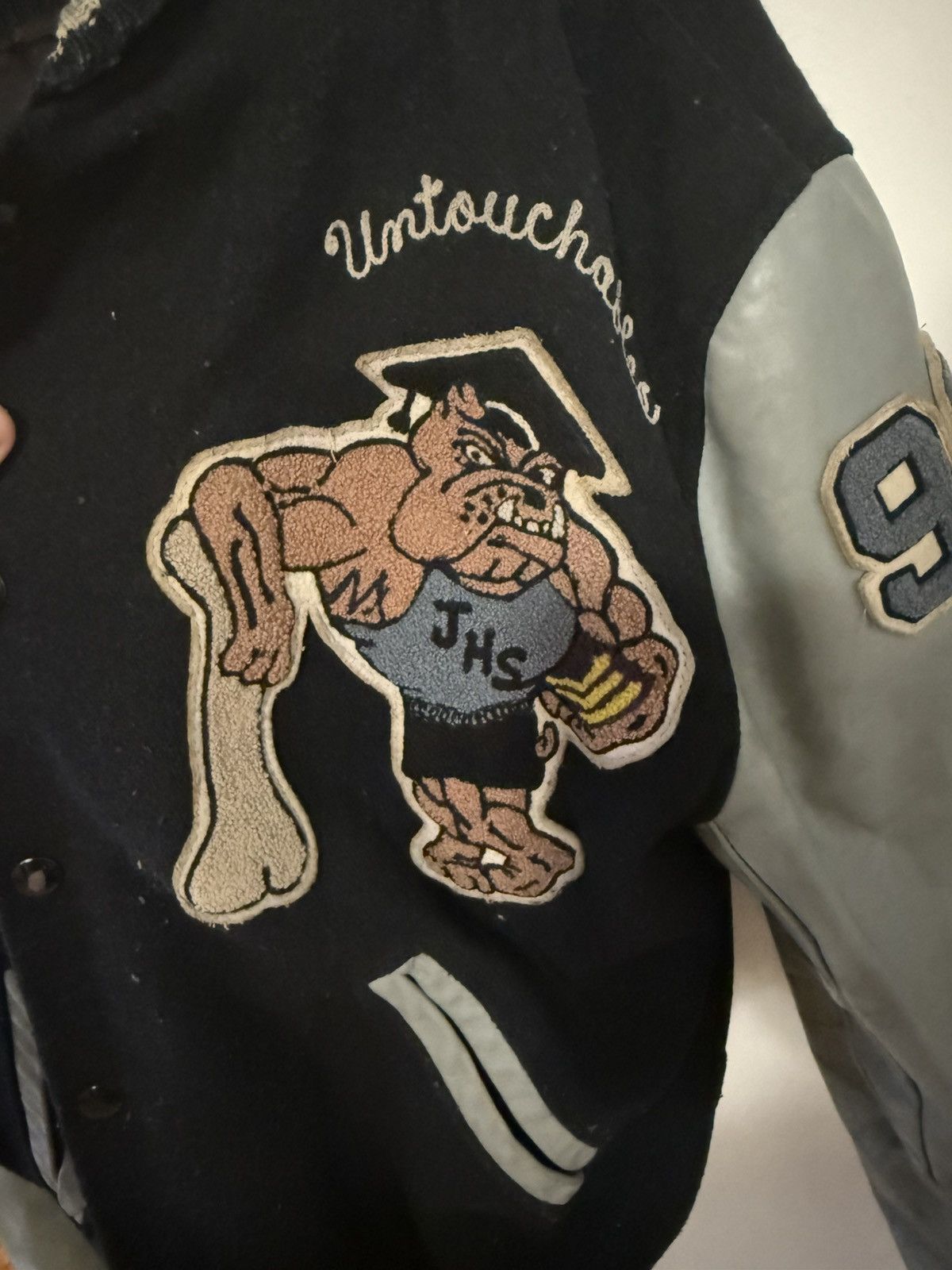 Vintage Vintage 90s letterman jacket Size US M / EU 48-50 / 2 - 2 Thumbnail