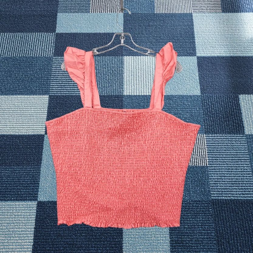 Old Navy Old Navy Pink Sleeveless Smocked Cami Pullover Top Womens 2XL Stretch Size XXL / US 16-18 / IT 52-54 - 1 Thumbnail