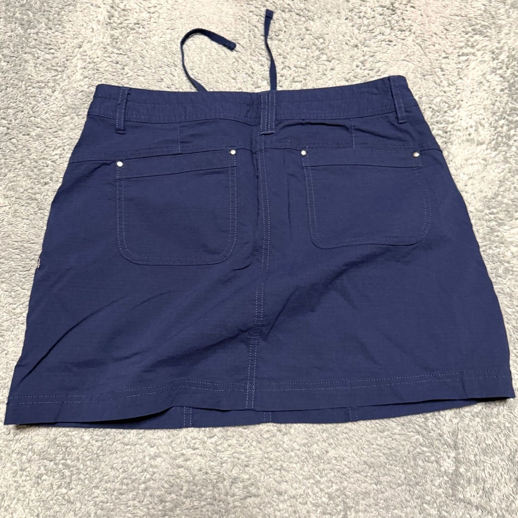 Vintage Title Nine Skirt Womens 6 Navy Blue Pull On Outdoors Hiking Casual Granola Size 28" / US 6 / IT 42 - 2 Thumbnail