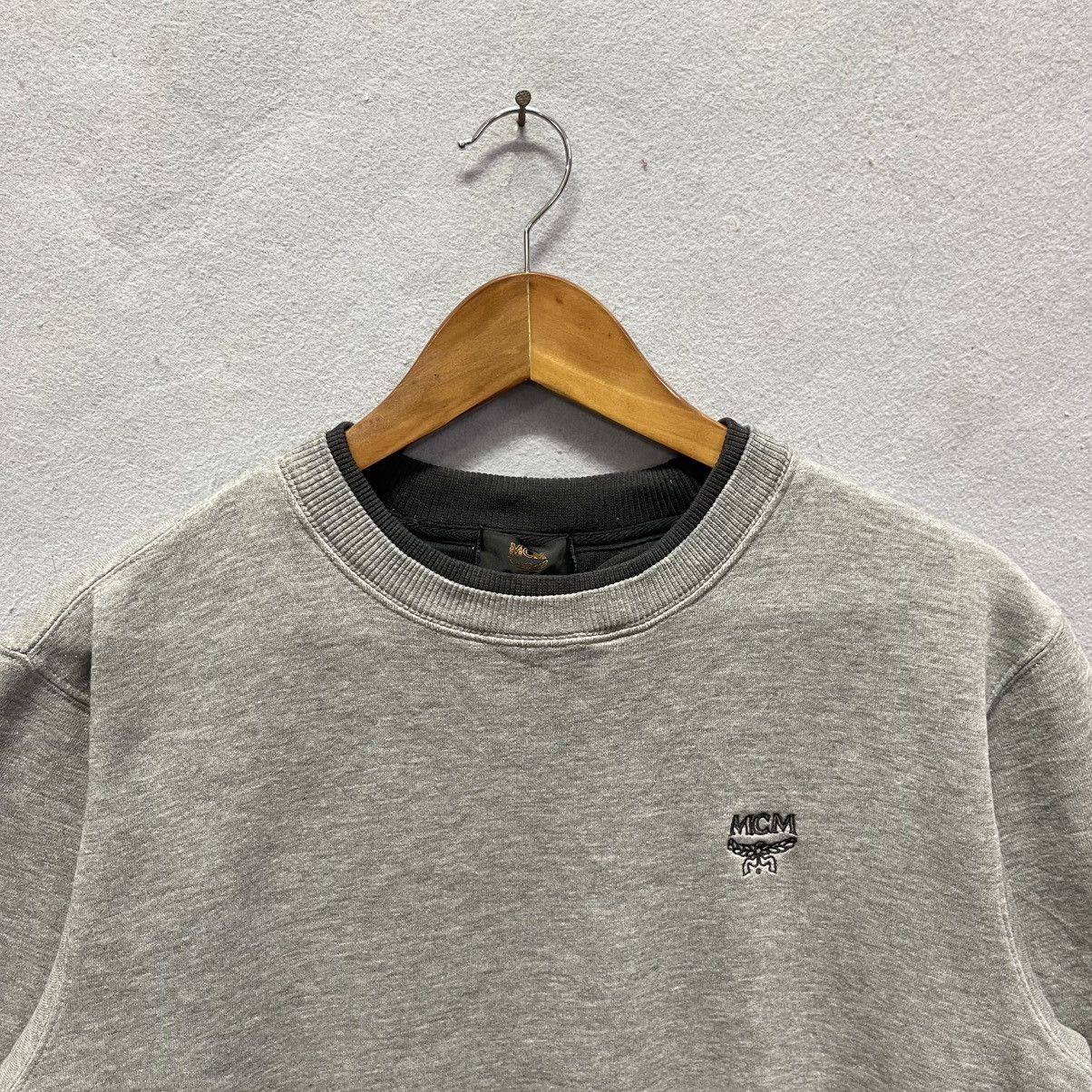 MCM 90s MCM Grey Crewneck Sweatshirt (L) Size US L / EU 52-54 / 3 - 2 Thumbnail