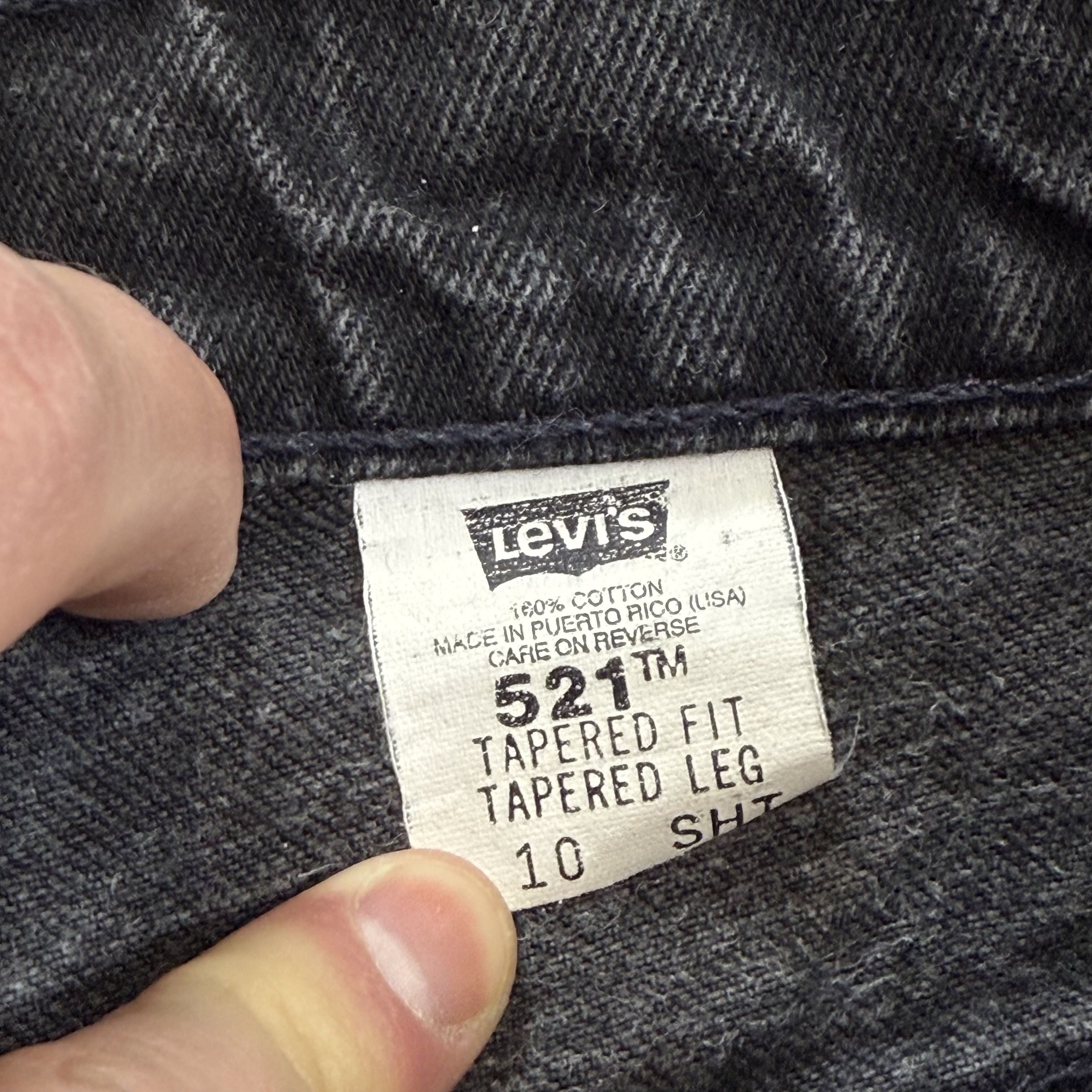 Levi's Vintage Levi's 521 Women's Grey High Rise Denim Mini Shorts Size 26" / US 2 / IT 38 - 10 Thumbnail