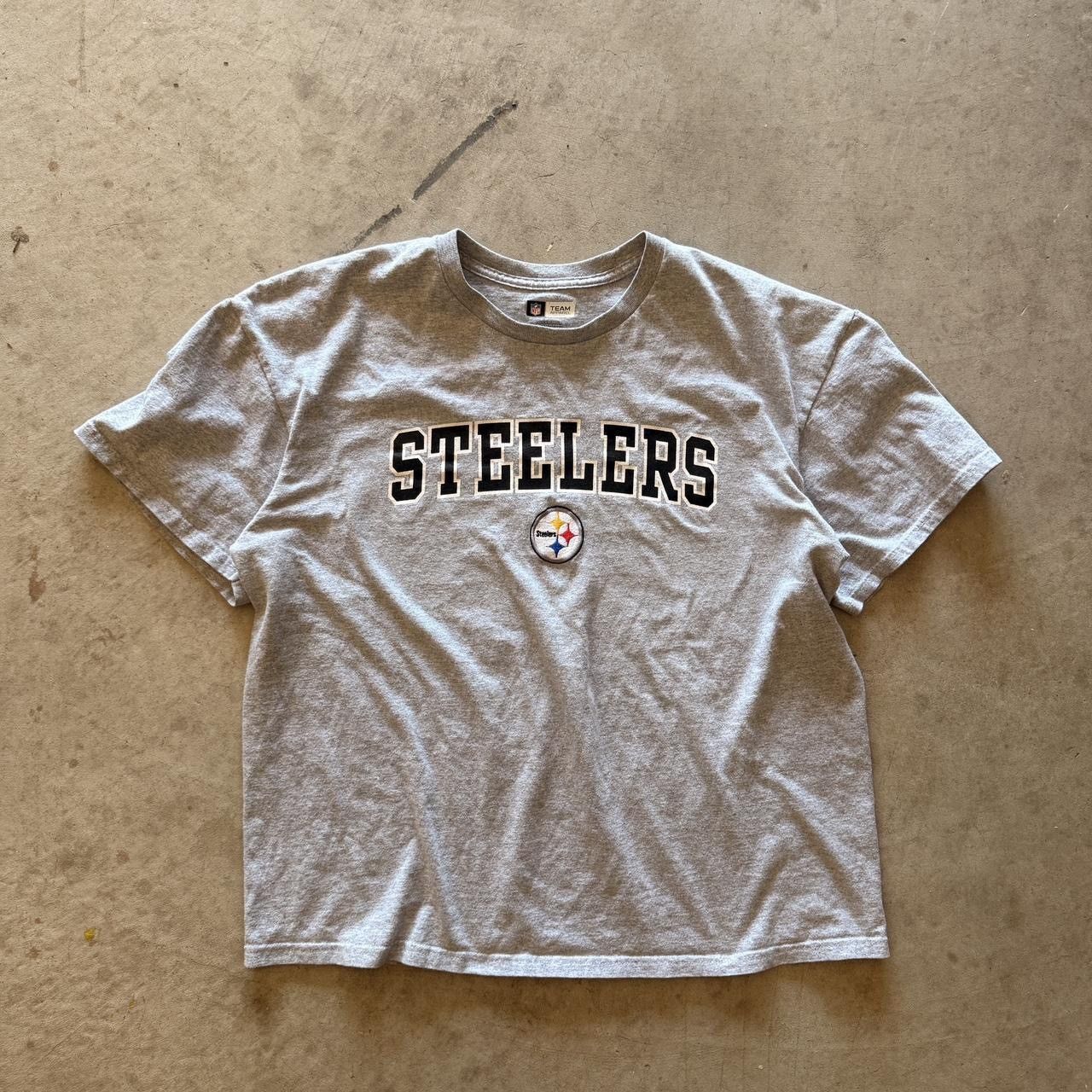 NFL Vintage 2000’s Steelers Stitched Logo Tee Size US XL / EU 56 / 4 - 1 Thumbnail