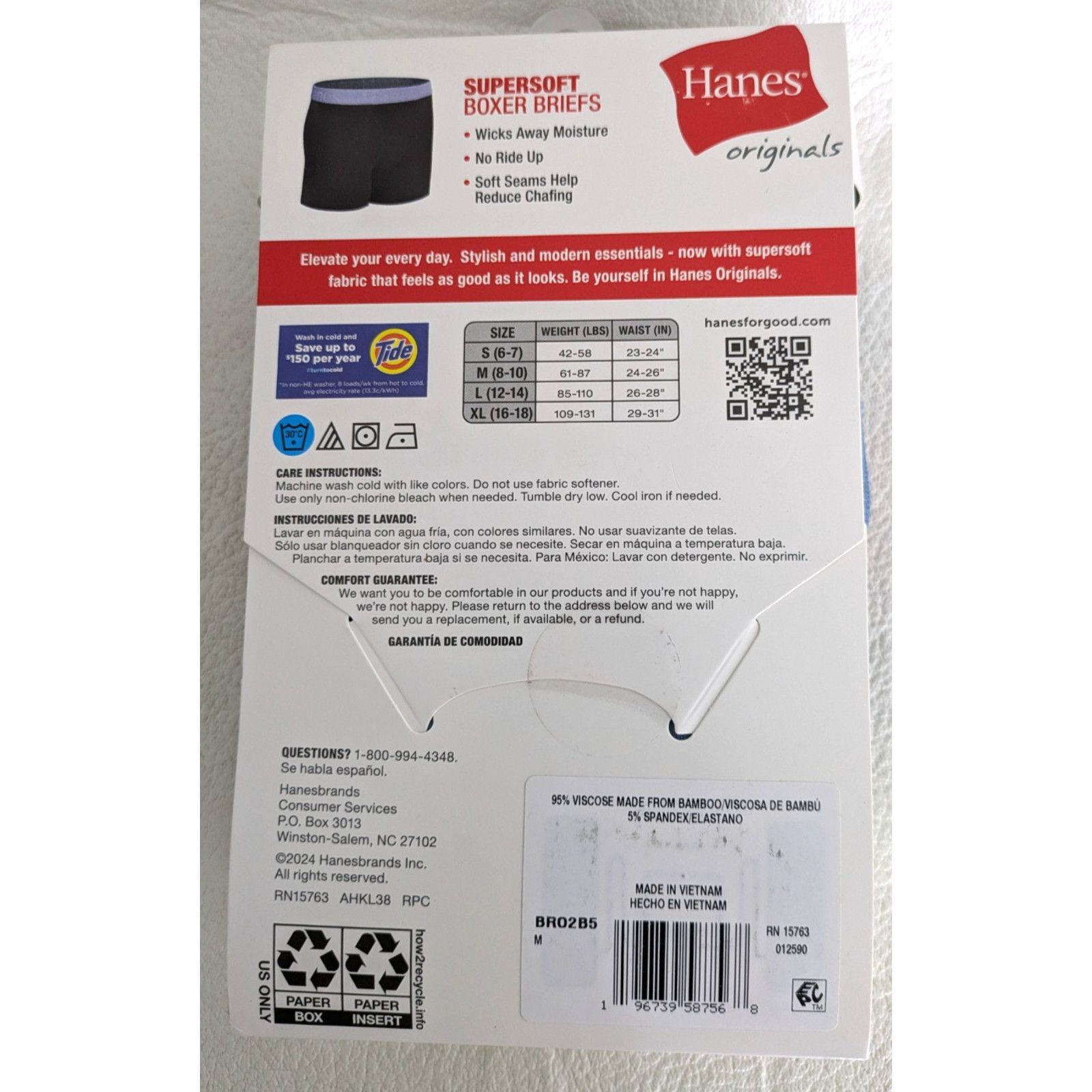 Hanes Hanes Boys Boxer Briefs 5 Pack Medium 8-10 Multicolor Size US M / EU 48-50 / 2 - 2 Thumbnail