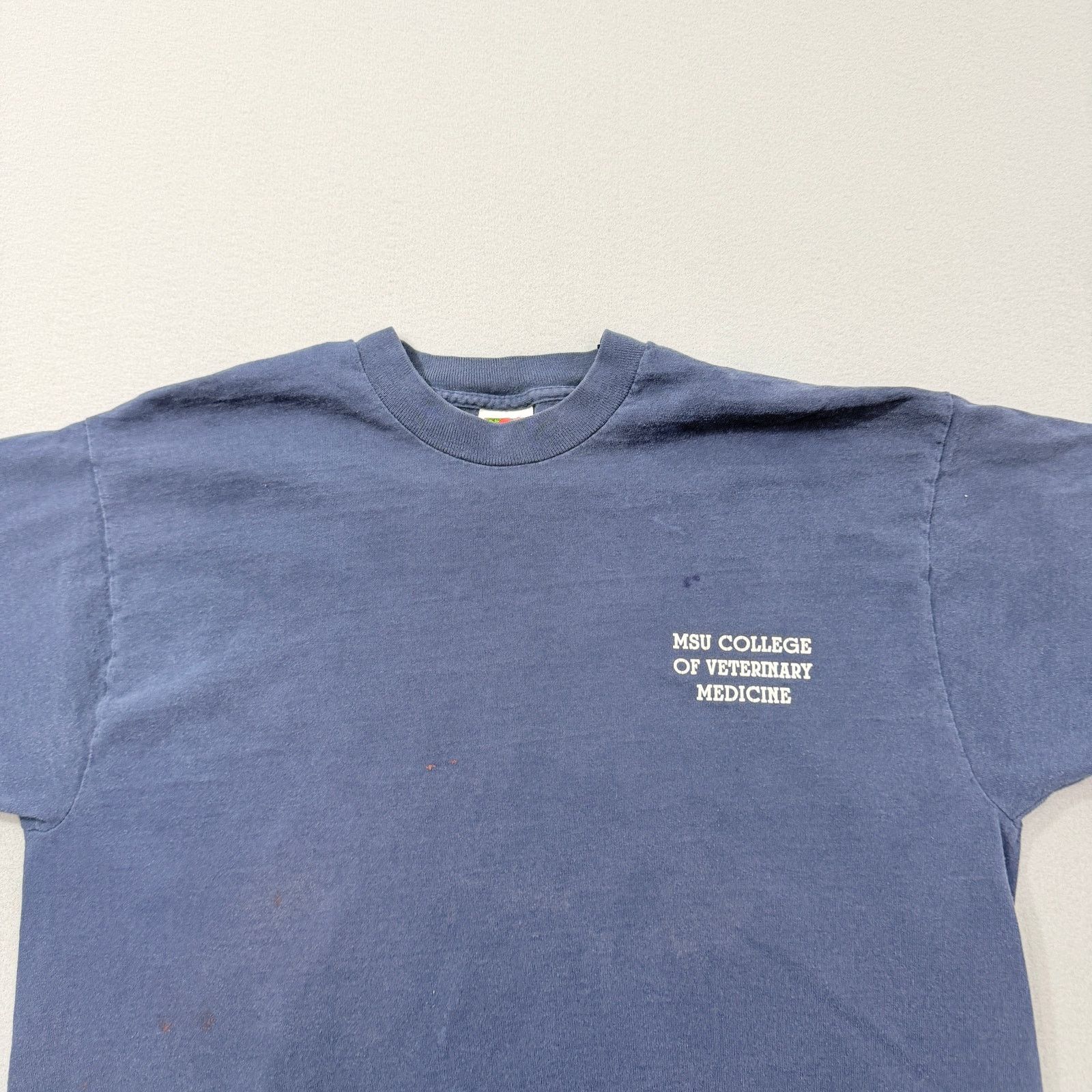 Vintage Vintage MSU College of Veterinary Medicine Shirt Large 90s Size US L / EU 52-54 / 3 - 3 Thumbnail