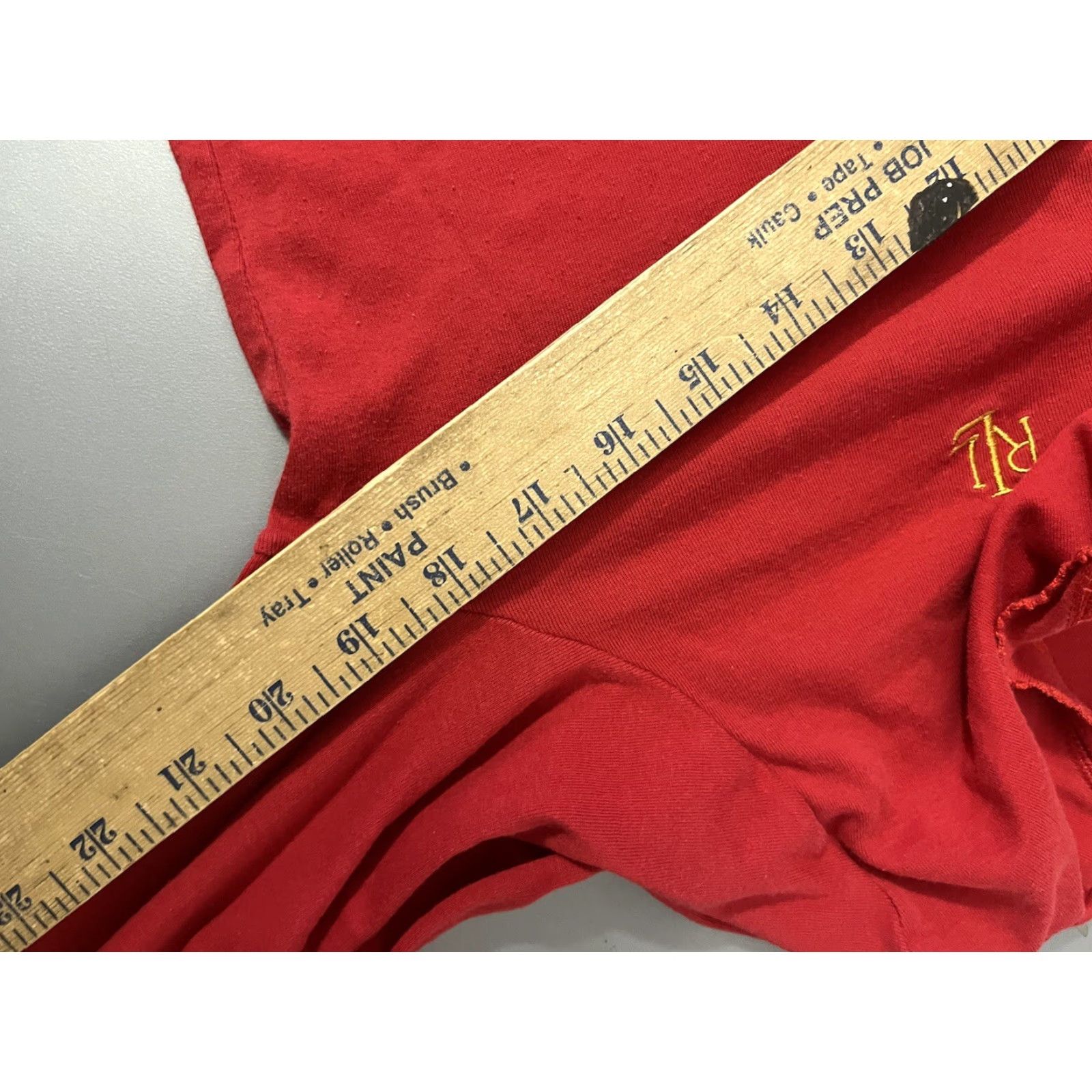 Ralph Lauren Lauren Ralph Lauren Red Long Sleeve Henley Pajama Shirt Womens XL Embroidered Classic Size XL / US 12-14 / IT 48-50 - 5 Thumbnail