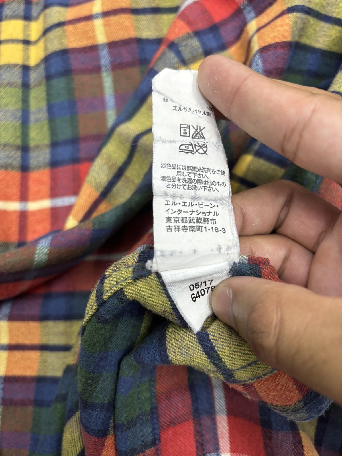 L.L. Bean ❤️‍🔥L.L. BEAN CHECKERED FLANNEL BUTTON SHIRT Size US L / EU 52-54 / 3 - 10 Thumbnail