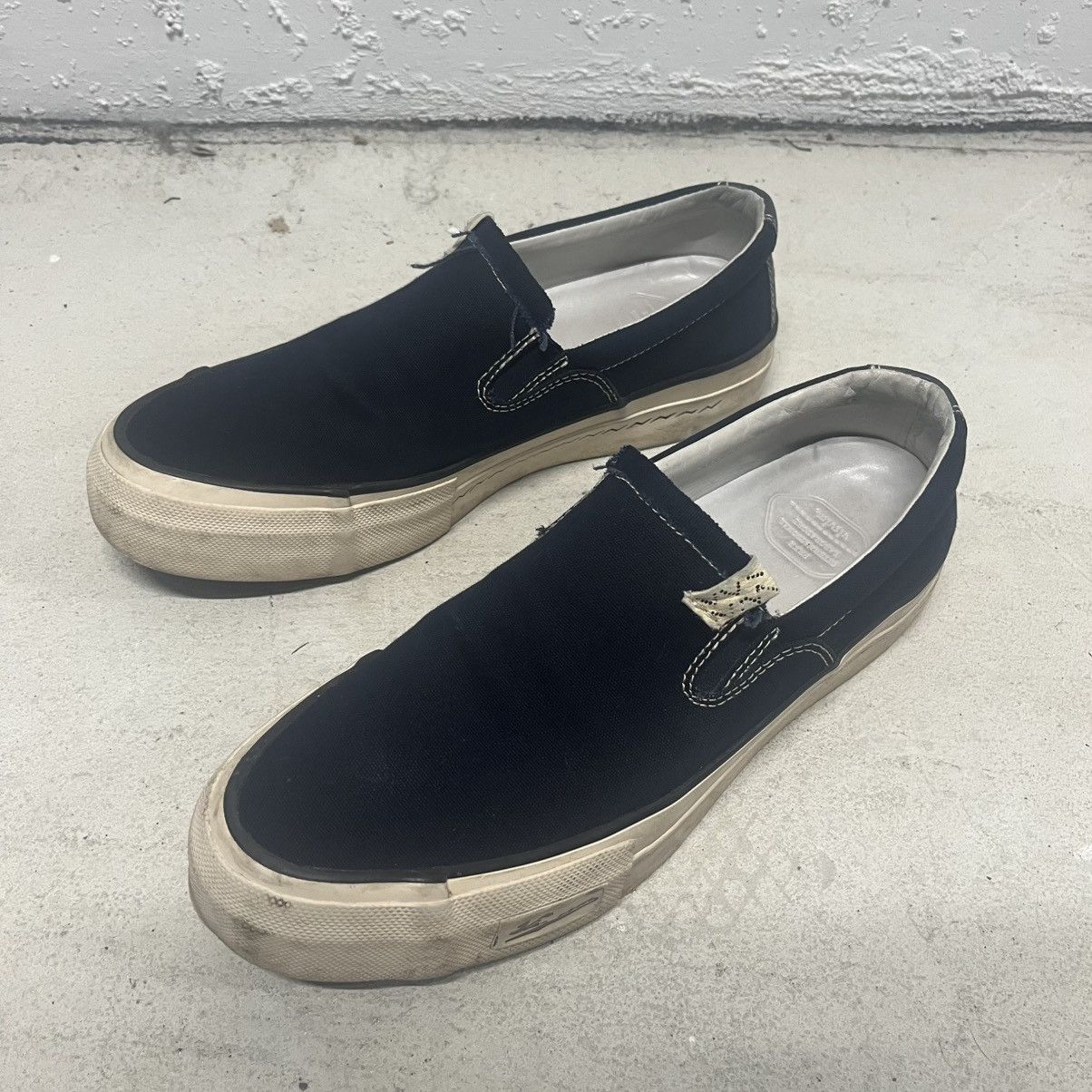 Visvim Skagway Pattern Slip-On Canvas Navy Size US 9 / EU 42 - 1 Thumbnail