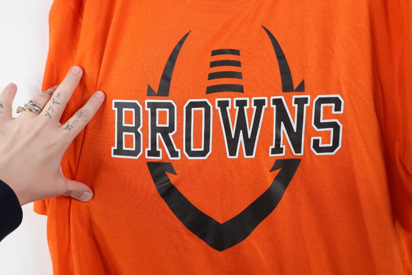 Nike Nike NFL Cleveland Browns Football Short Sleeve T-Shirt Size US L / EU 52-54 / 3 - 5 Thumbnail